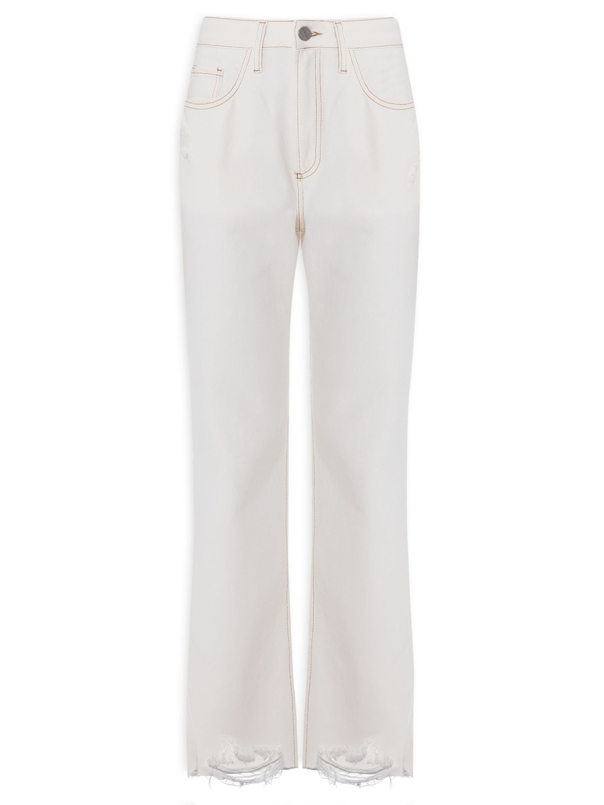 Calça Feminina Sarja Jany - Off White