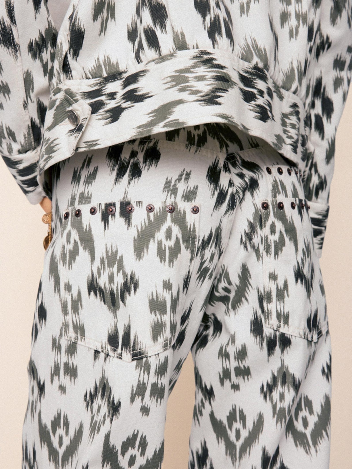 Calça Feminina Sarja Johdpur Branco Mixed