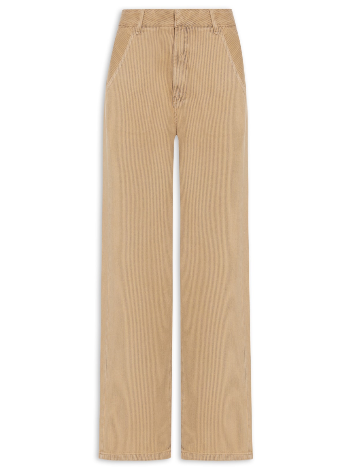 Calça Feminina Sarja Listra Color - Marrom