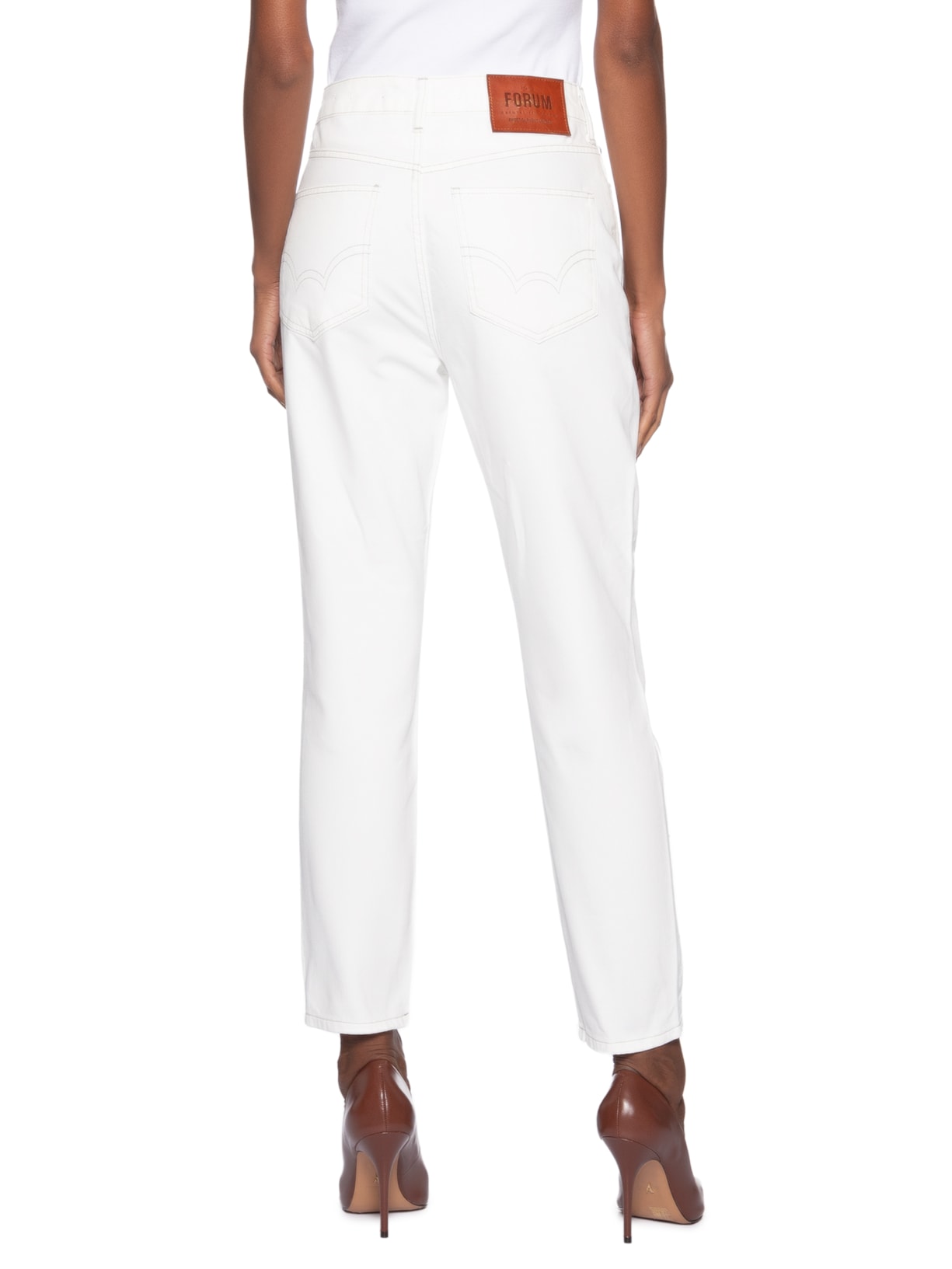 Calça Feminina Sarja Lola – Branco Forum