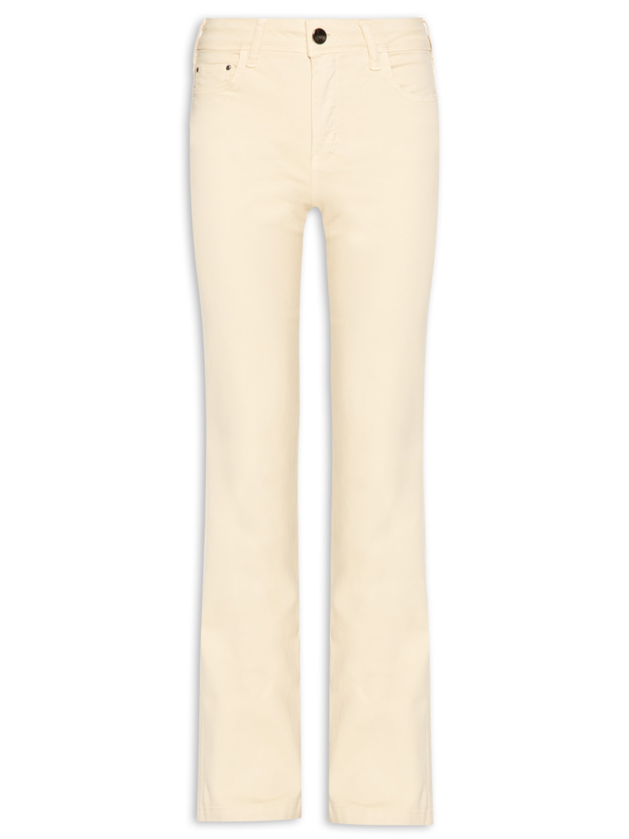 Calça Feminina Sarja Marisa Slim - Bege