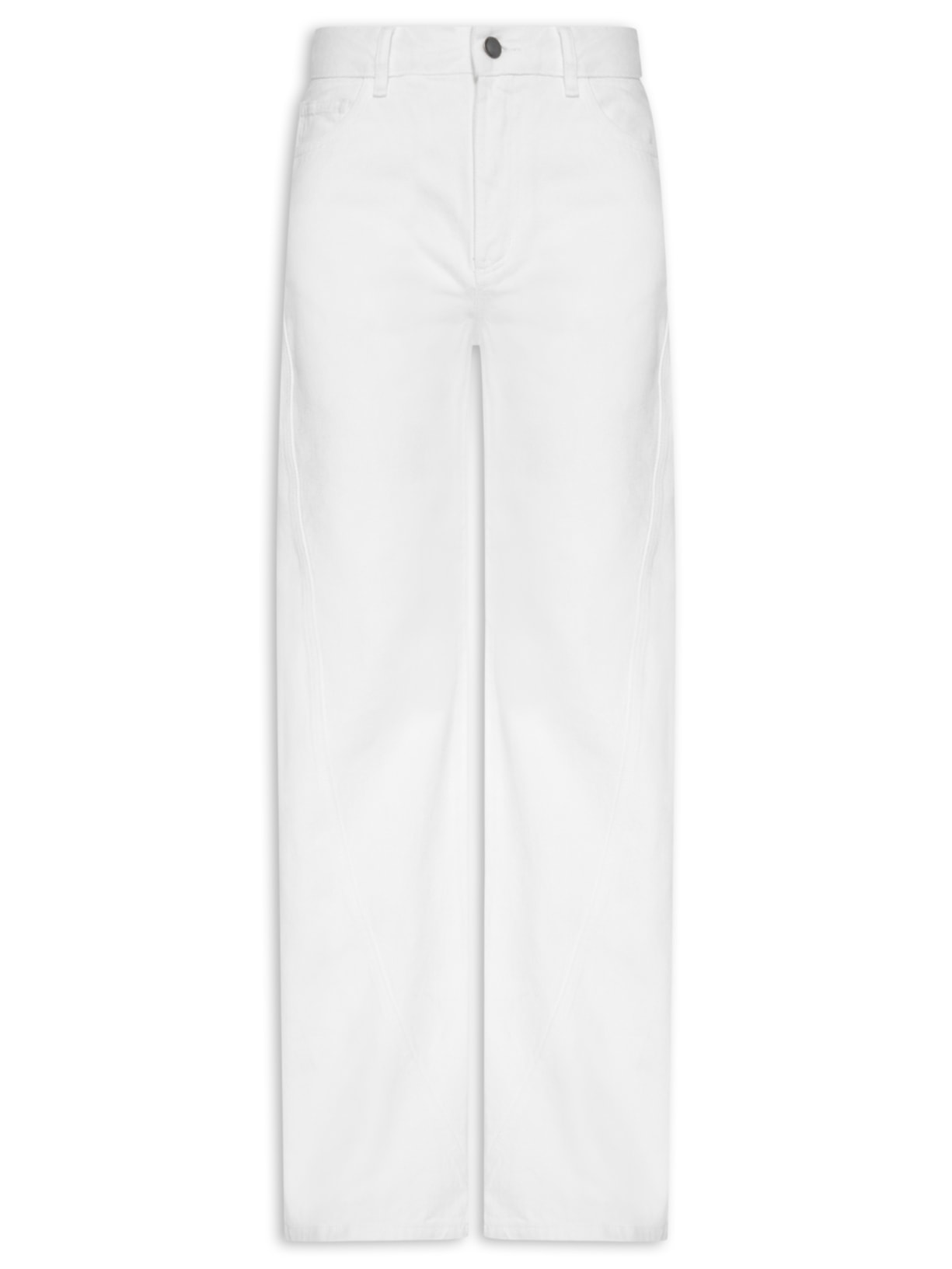 Calça Feminina Sarja Midas Branco Andrea Bogosian