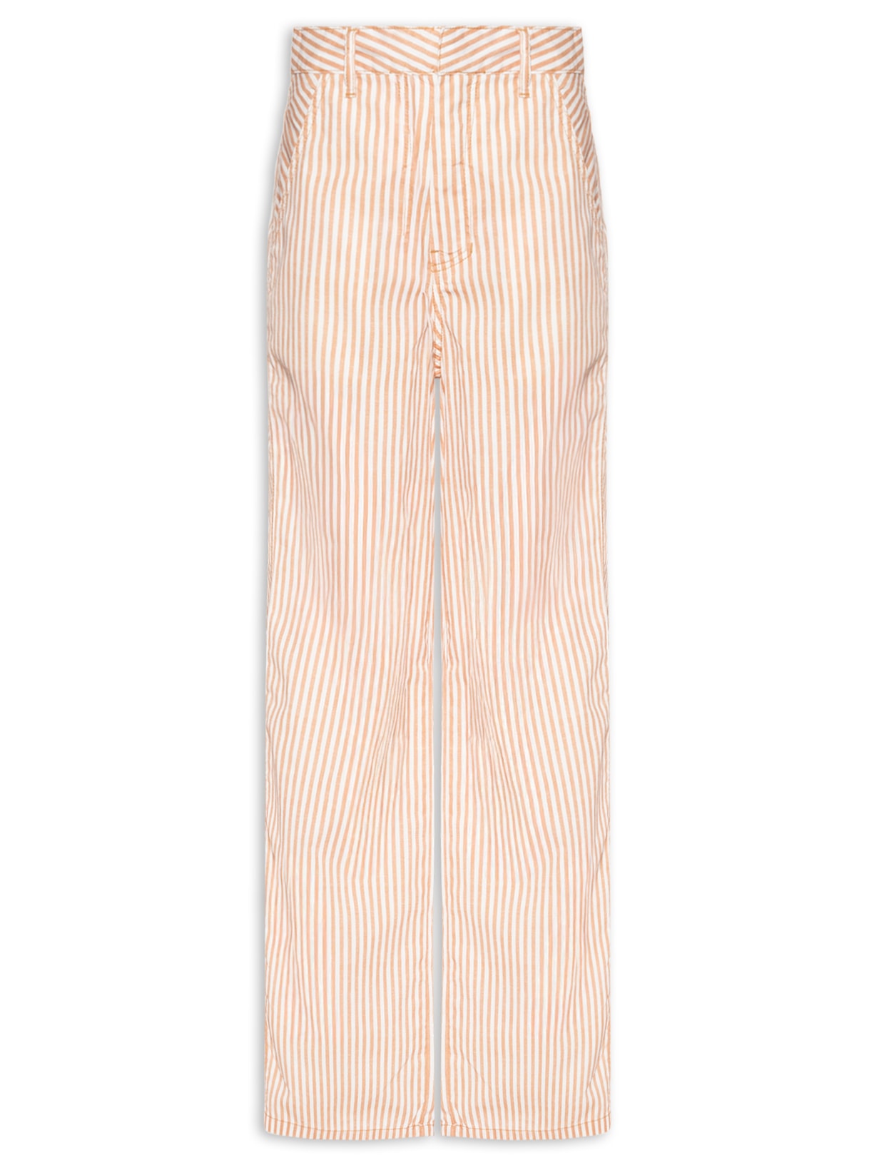 Calça Feminina Sarja Mix Listras Vermelho Dress To