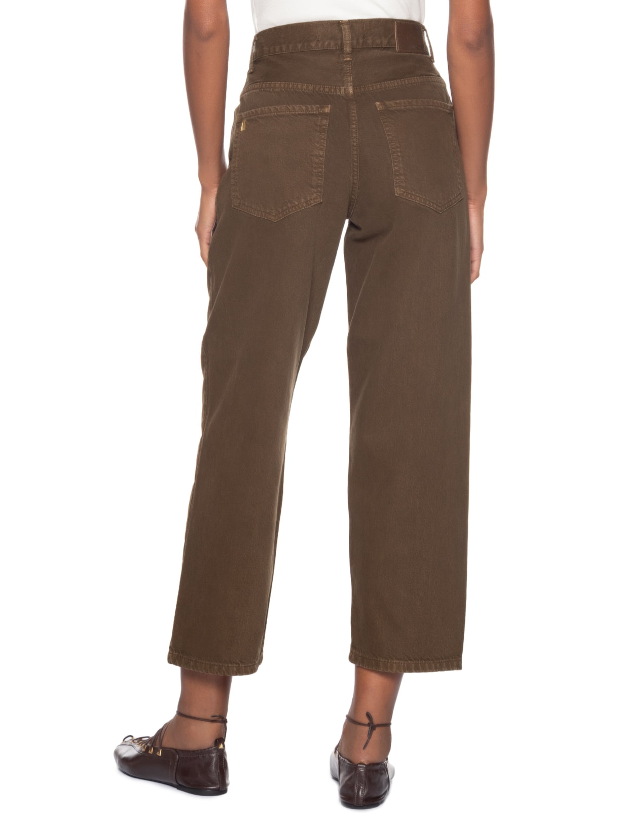 Calça Feminina Sarja Nipper Stoned Marrom Animale Jeans
