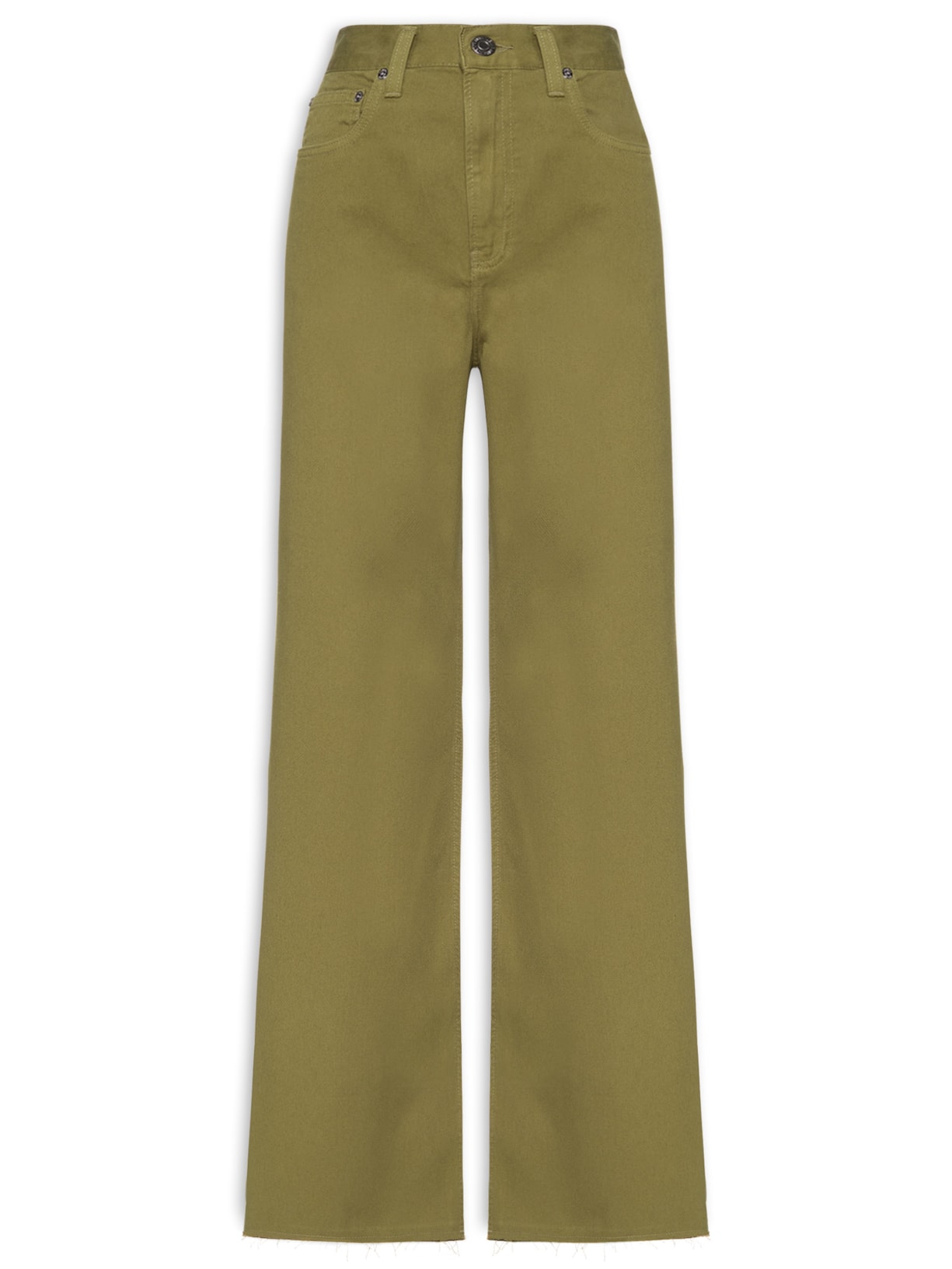 Calça Feminina Sarja Pantalona Stoned - Verde