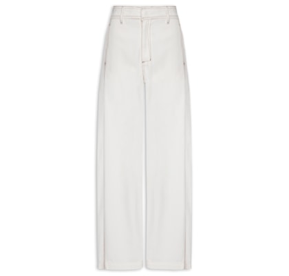 Calça Feminina Sarja Pespontos - Branco