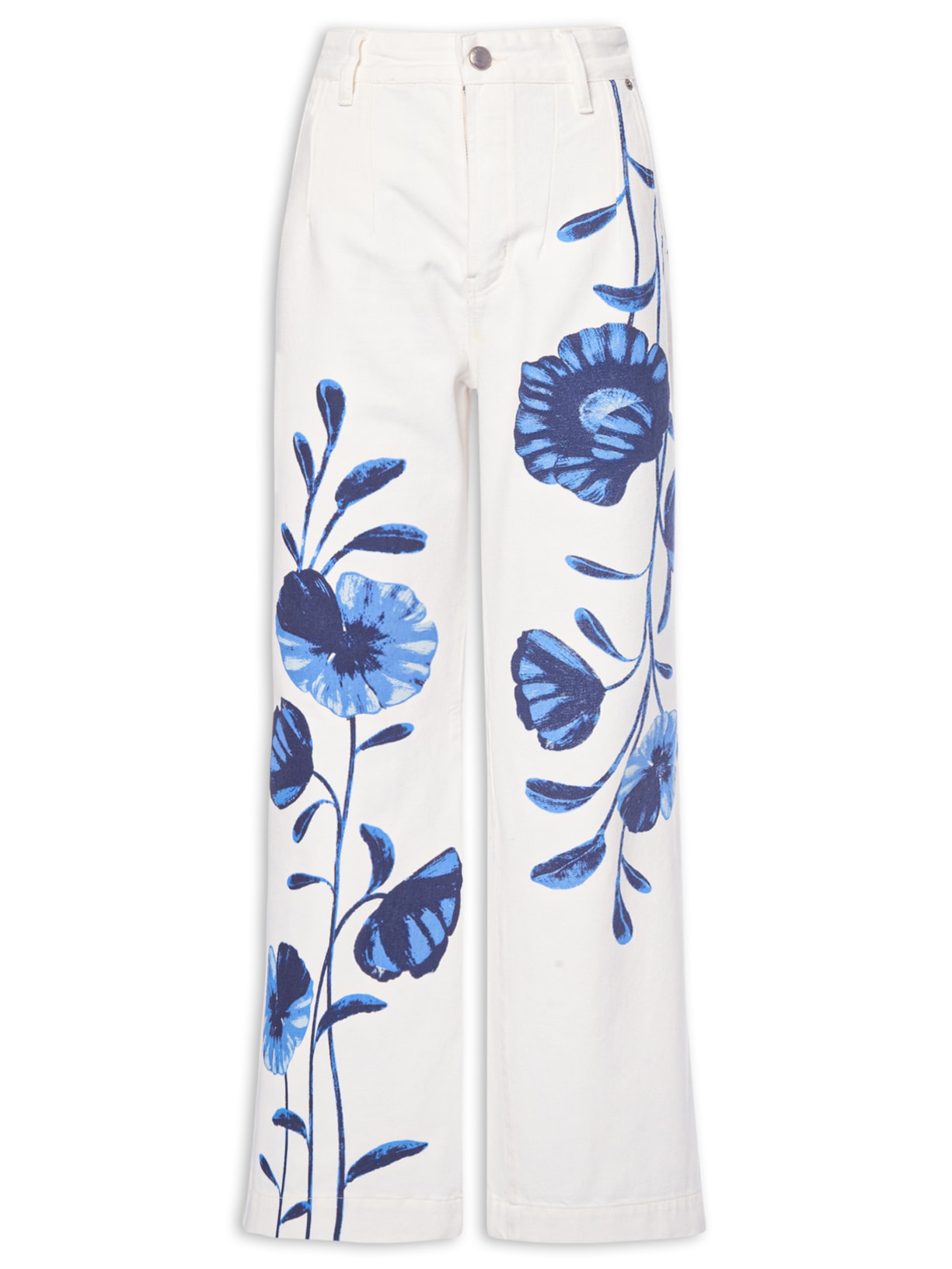 Calça Feminina Sarja Silk Ciana Branco Farm