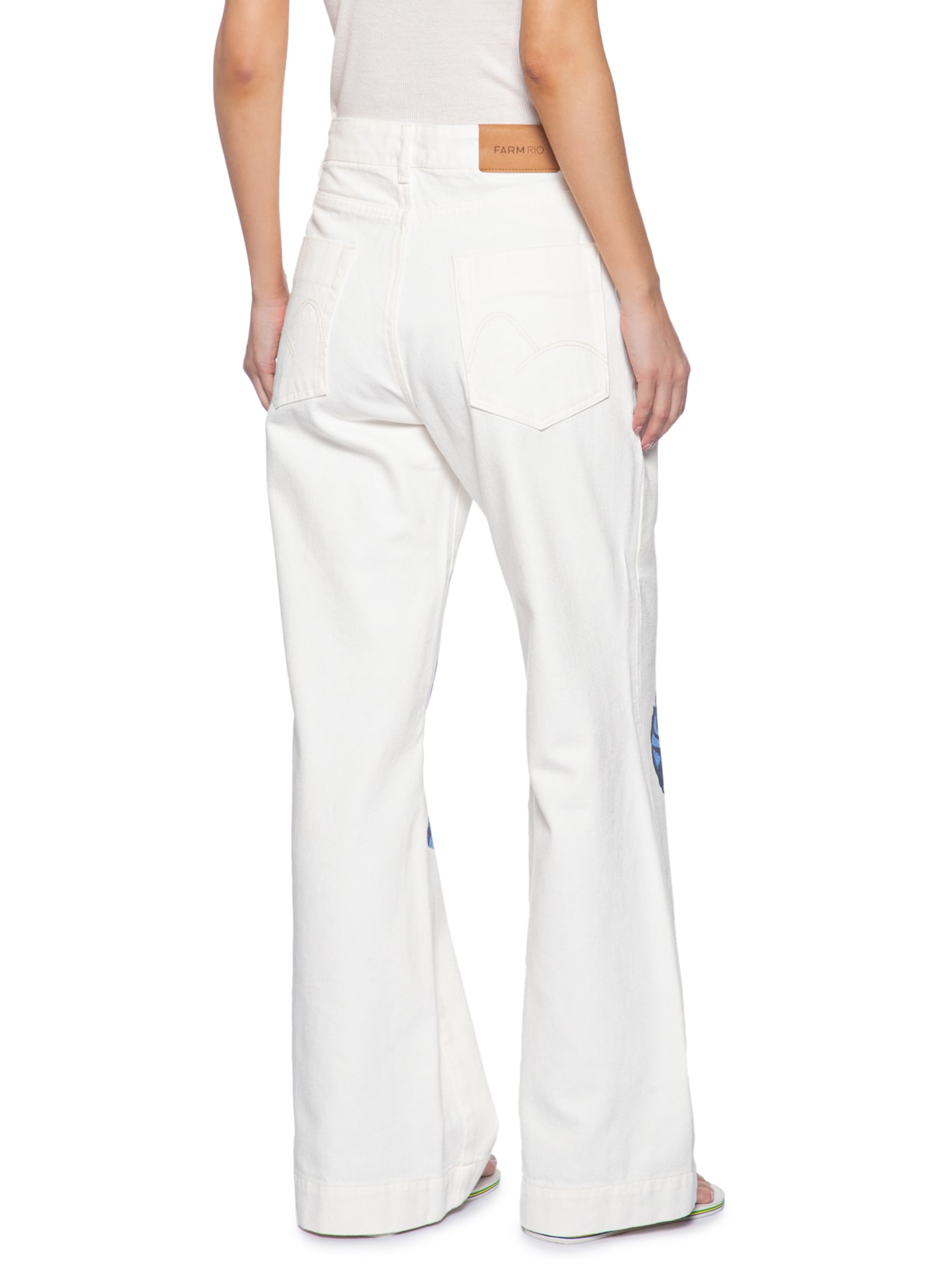 Calça Feminina Sarja Silk Ciana Branco Farm