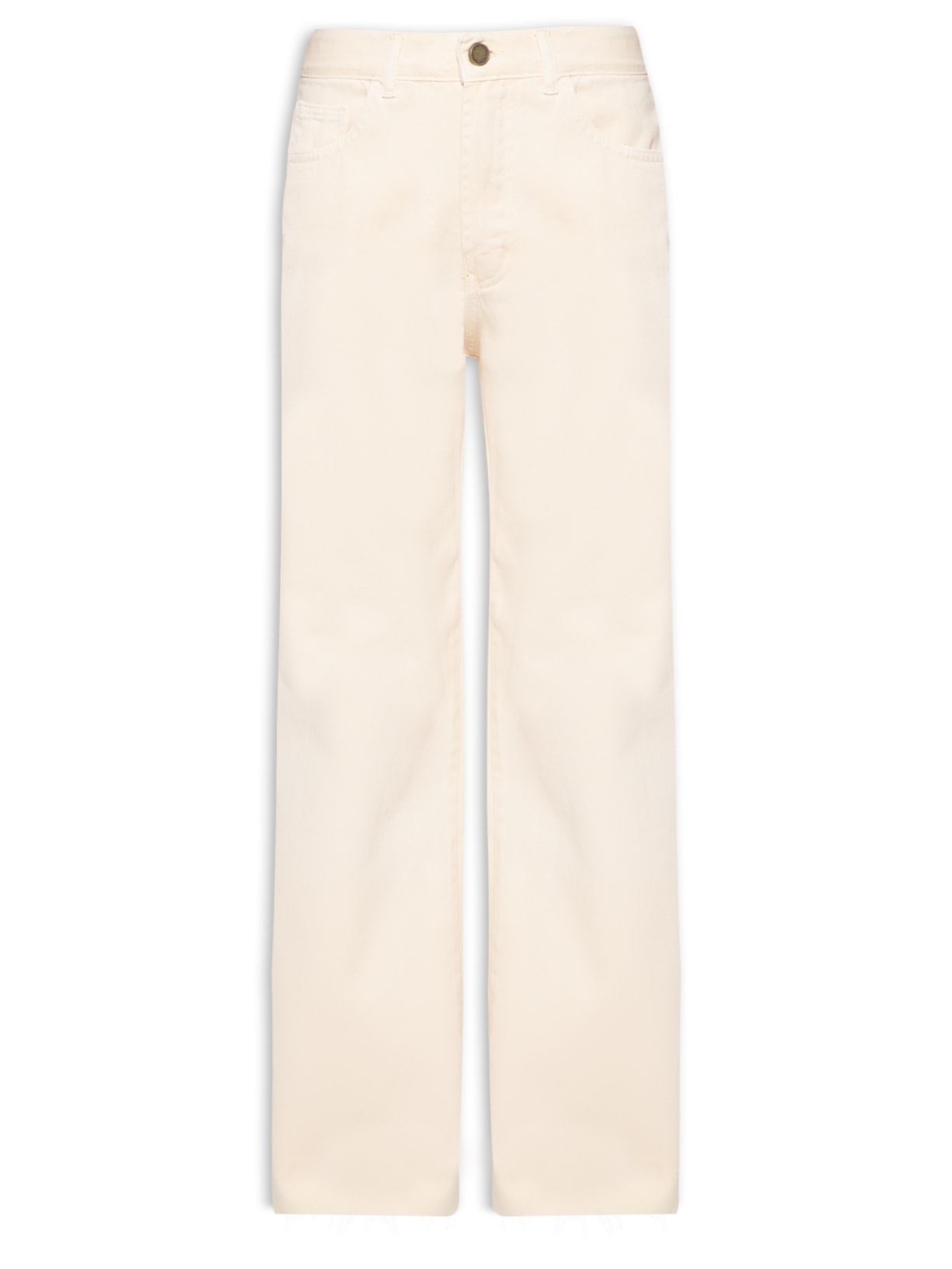 Calça Feminina Sarja Wide Leg Color - Bege