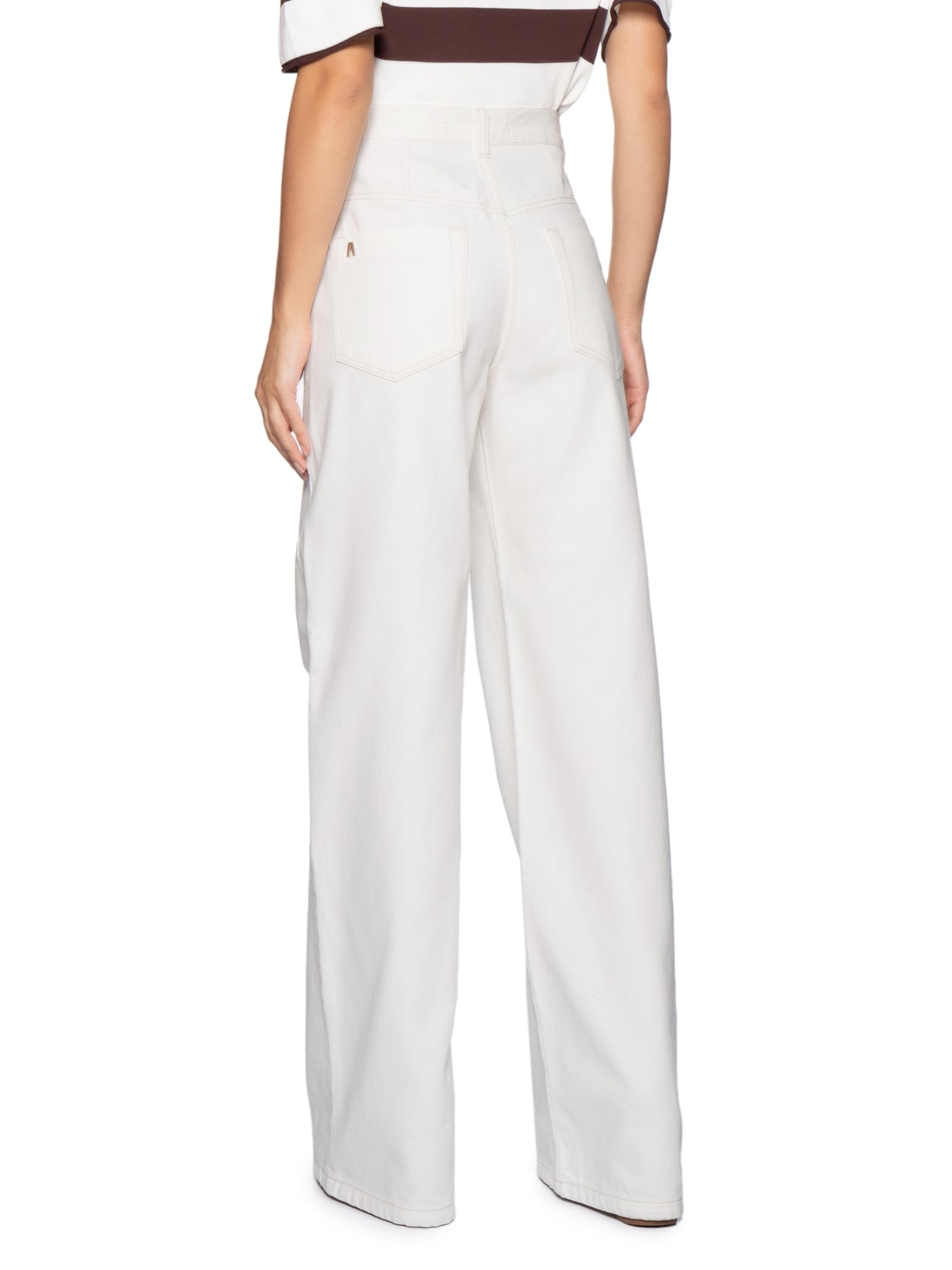 Calça Feminina Sarja Wide Leg Copenhague Basic – Branco Animale Jeans