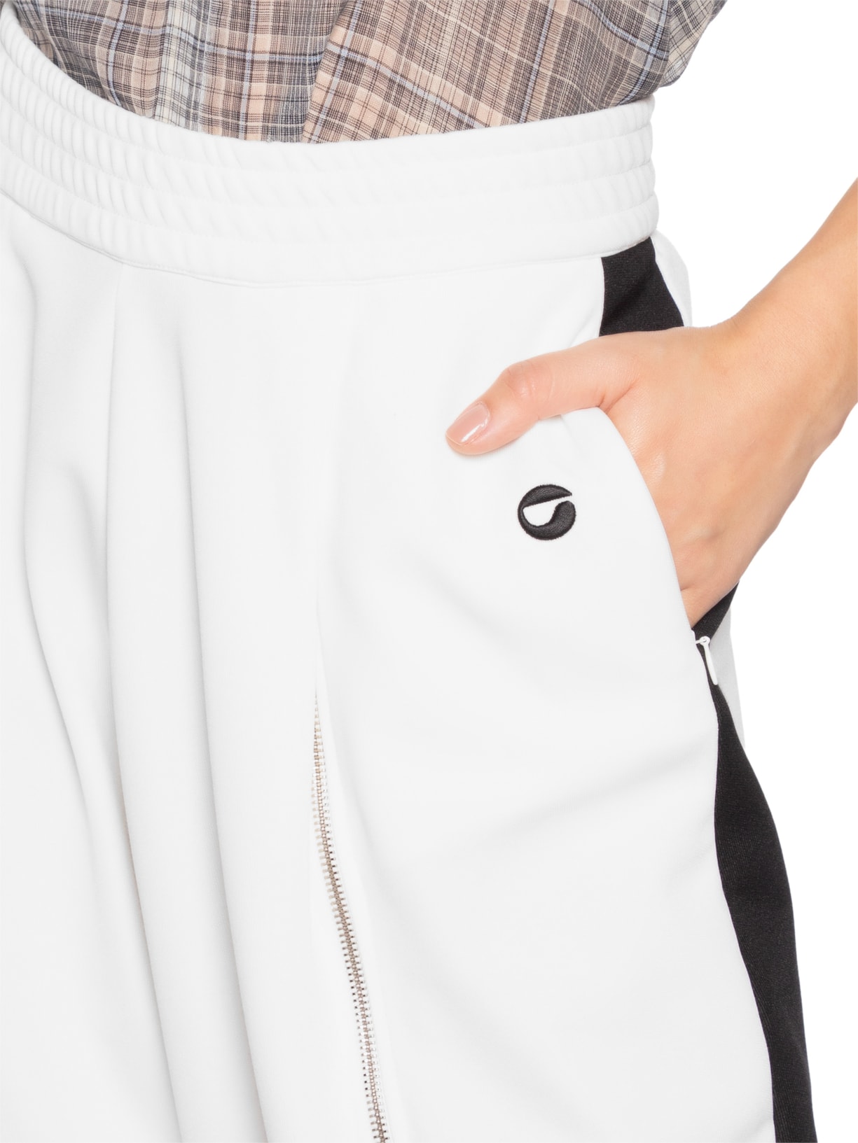 Calça Feminina Sarouel Track Branco Coperni