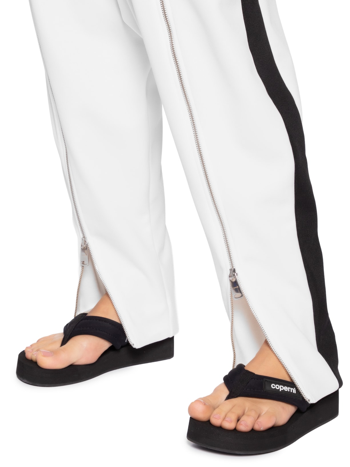 Calça Feminina Sarouel Track Branco Coperni