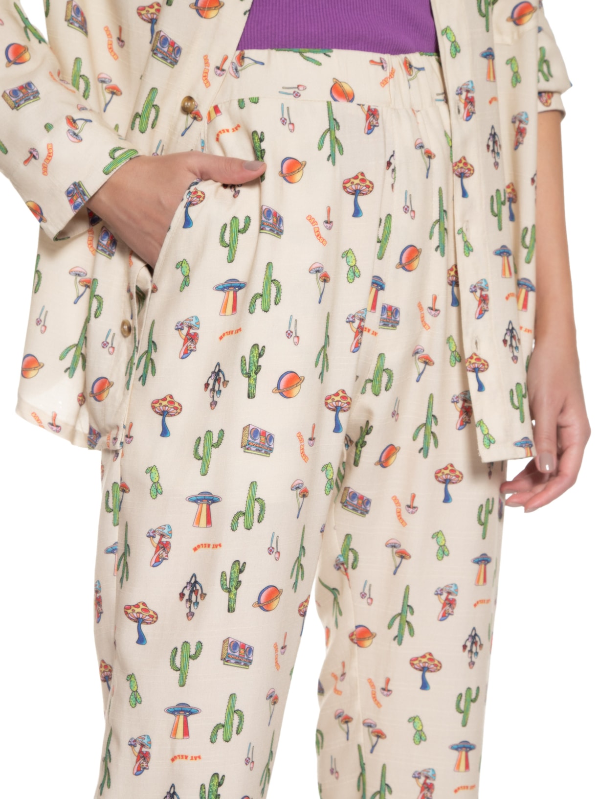 Calça Feminina Say Bege Relow