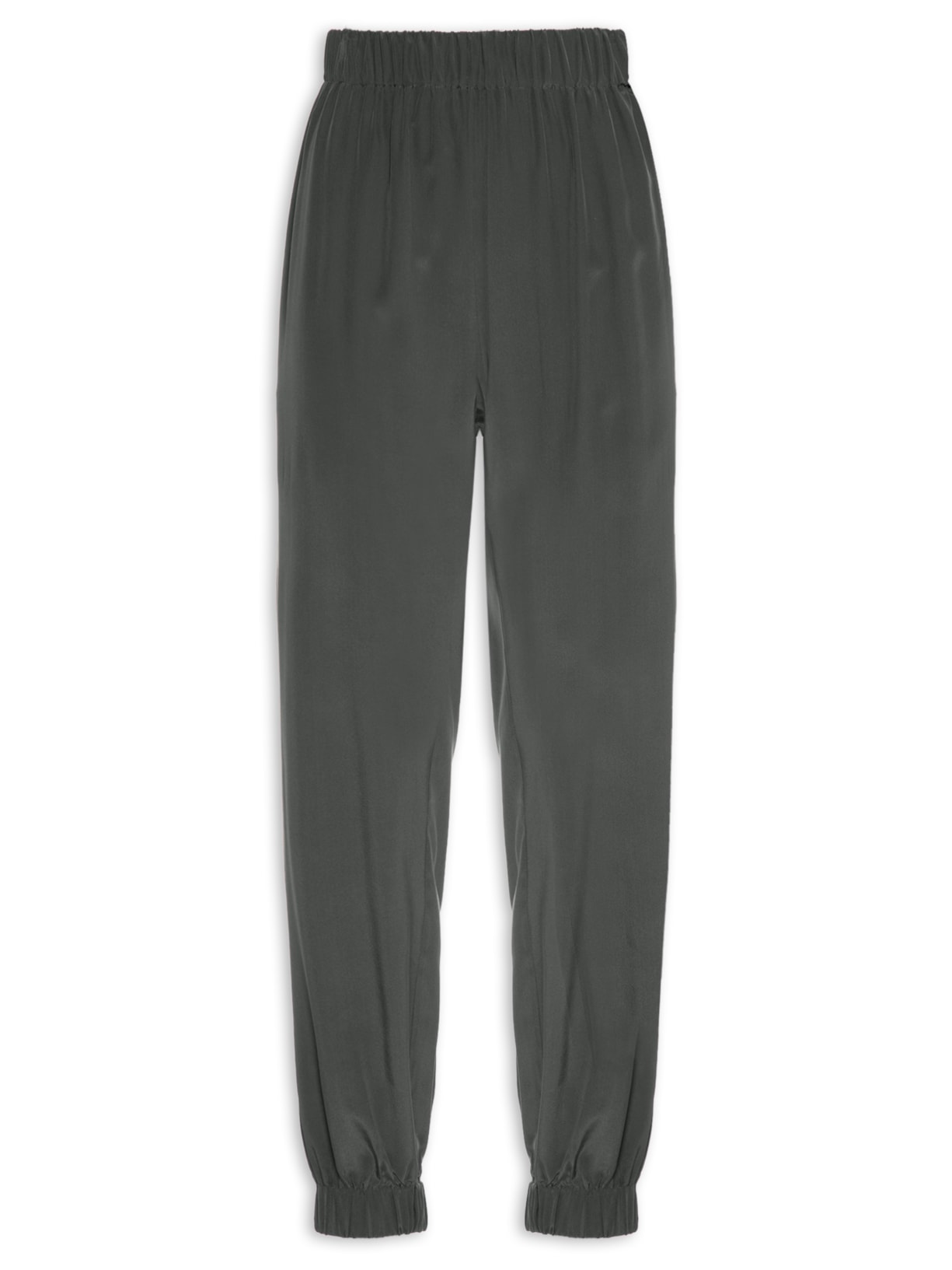Calça Feminina Seda Pura - Cinza