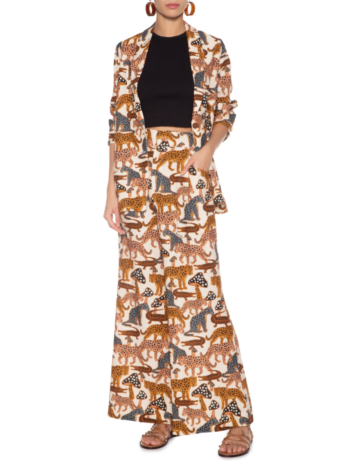 Calça Feminina Selva De Poá Off White Farm