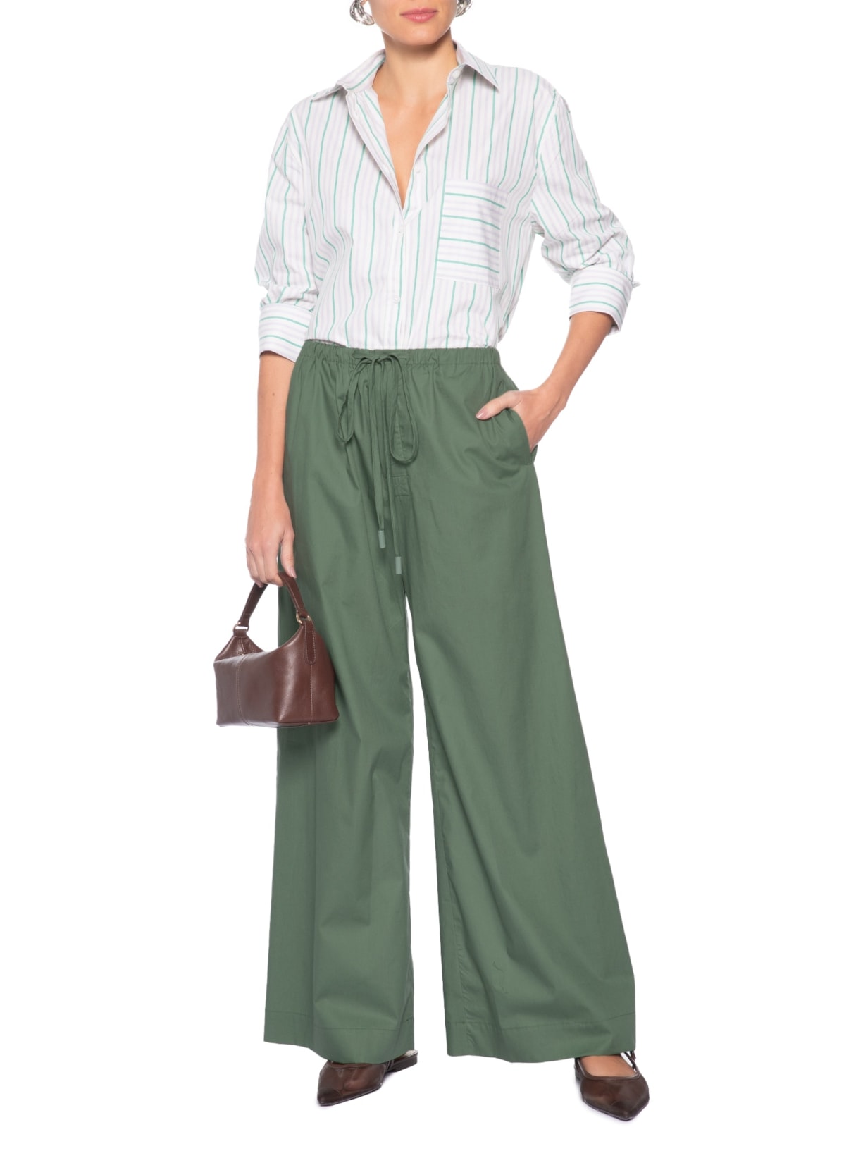 Calça Feminina Sem Costura Esportiva Verde Animale