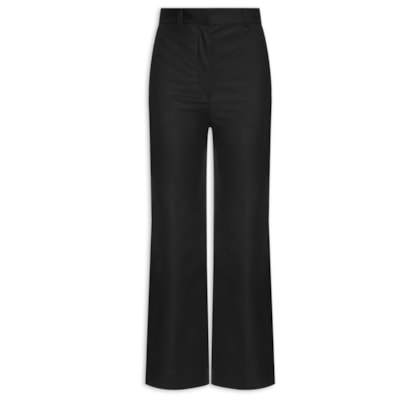 Calça Feminina Semi Flare Bolso Faca - Preto