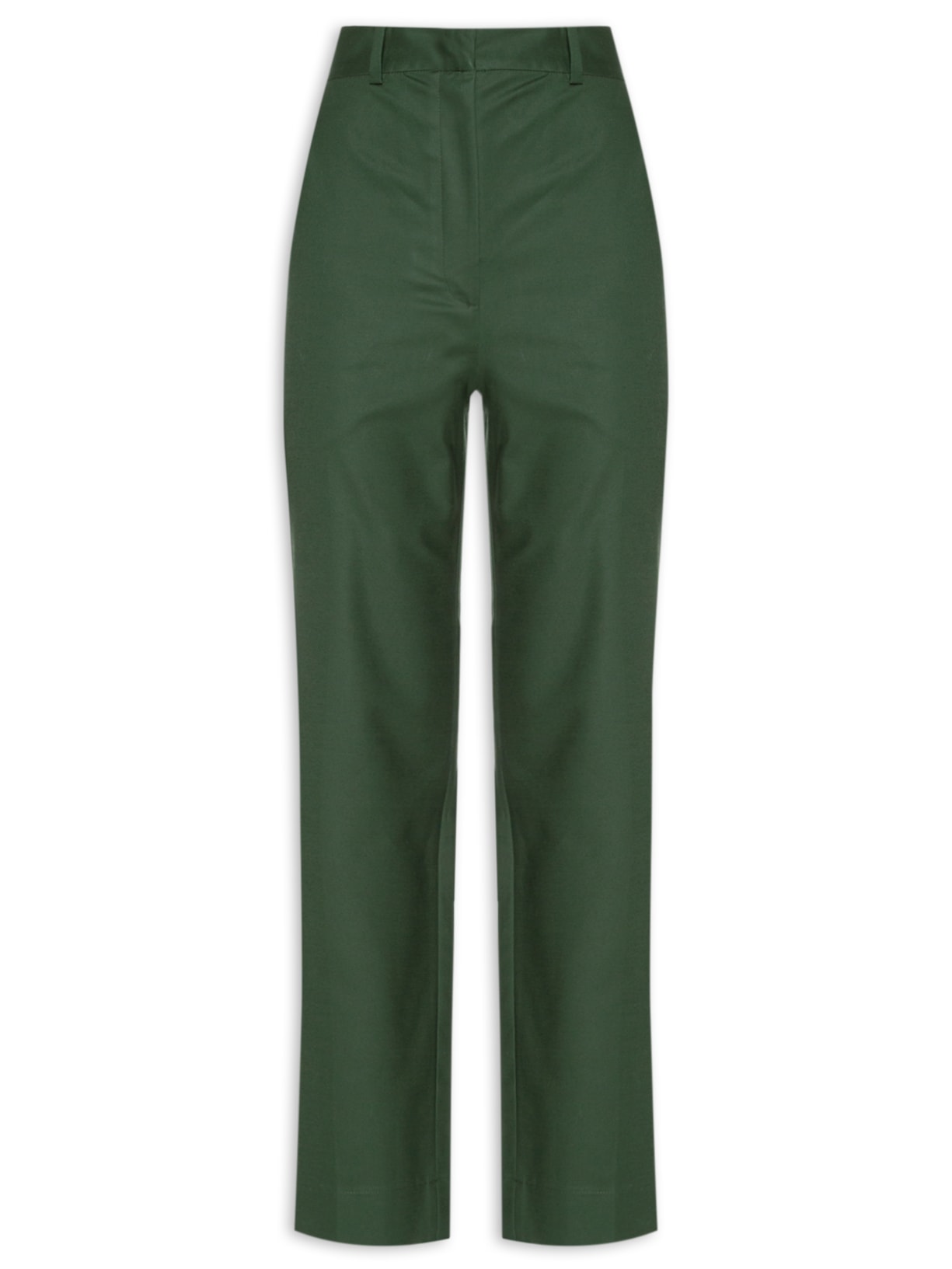 Calça Feminina Semi Flare Bolso Faca Verde Andrea Marques