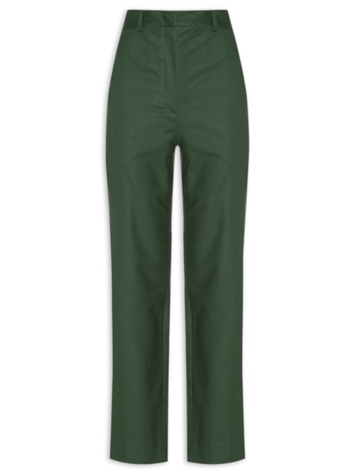 Calça Feminina Semi Flare Bolso Faca - Verde