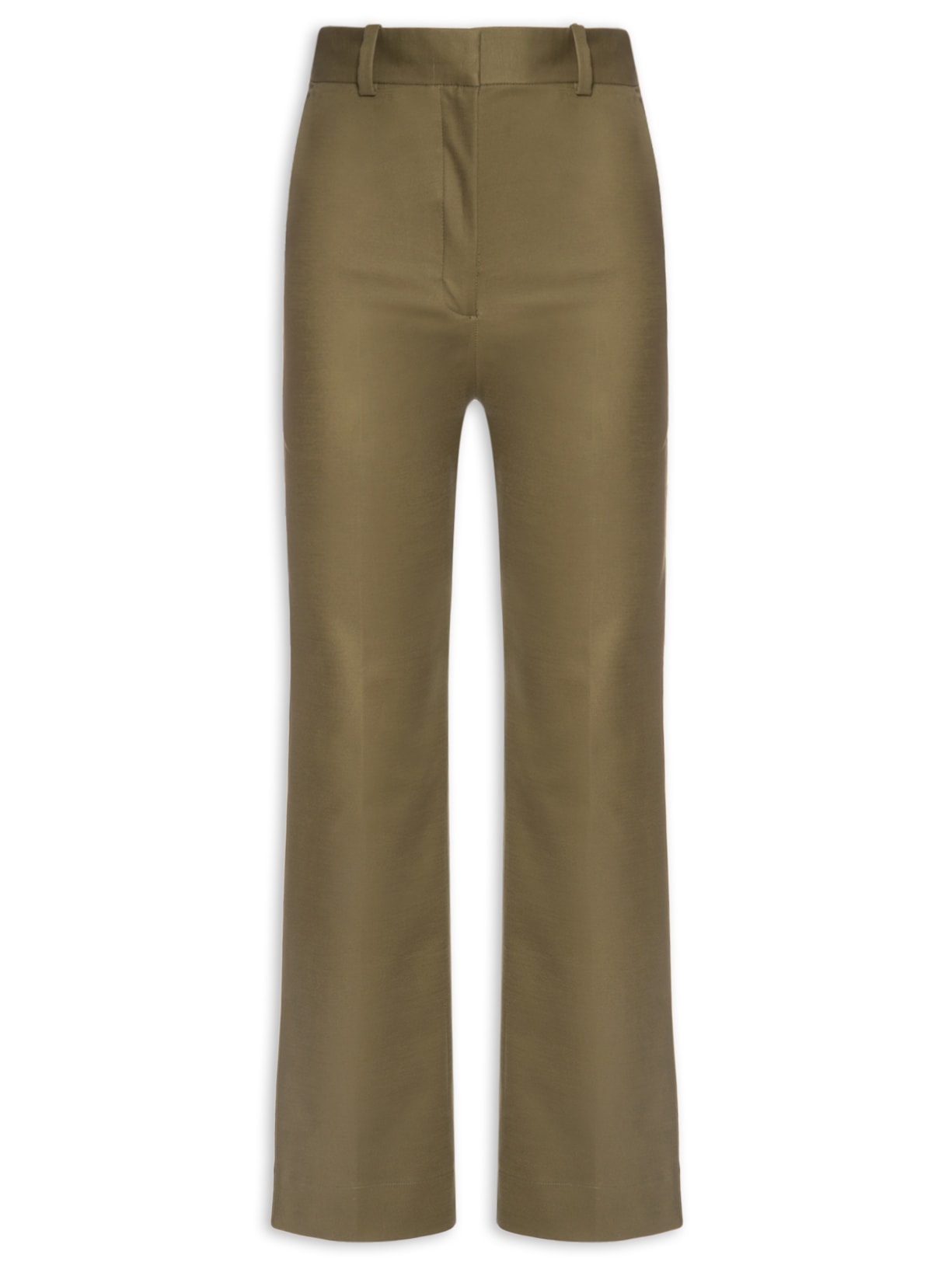 Calça Feminina Semi Flare Bolso Faca - Verde