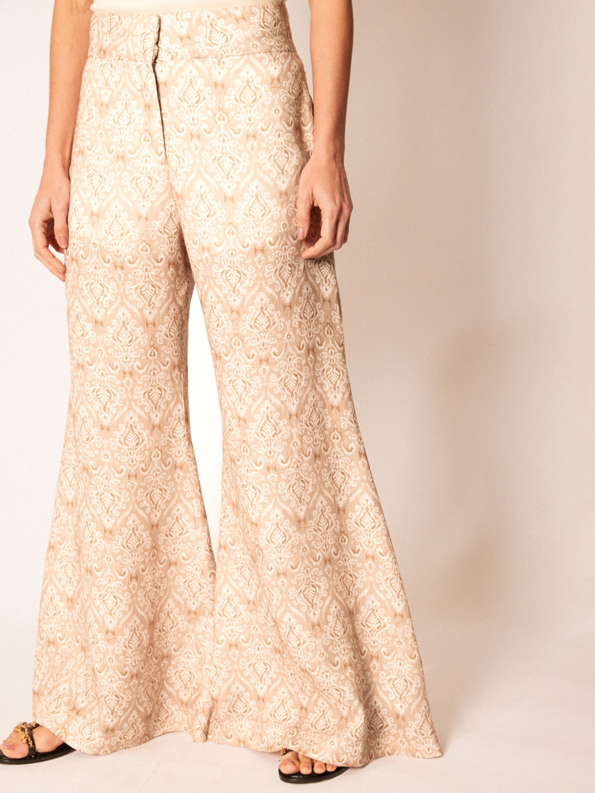 Calça Feminina Shanti Bege Mixed