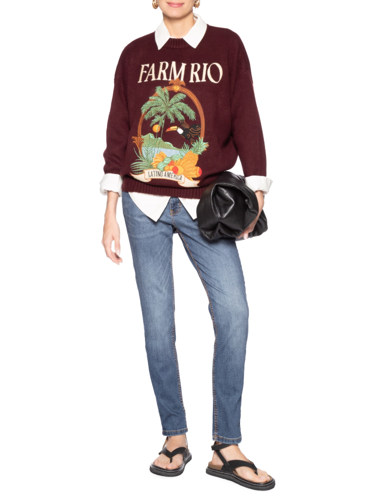 Calça Feminina Skinny Jeans Azul Farm