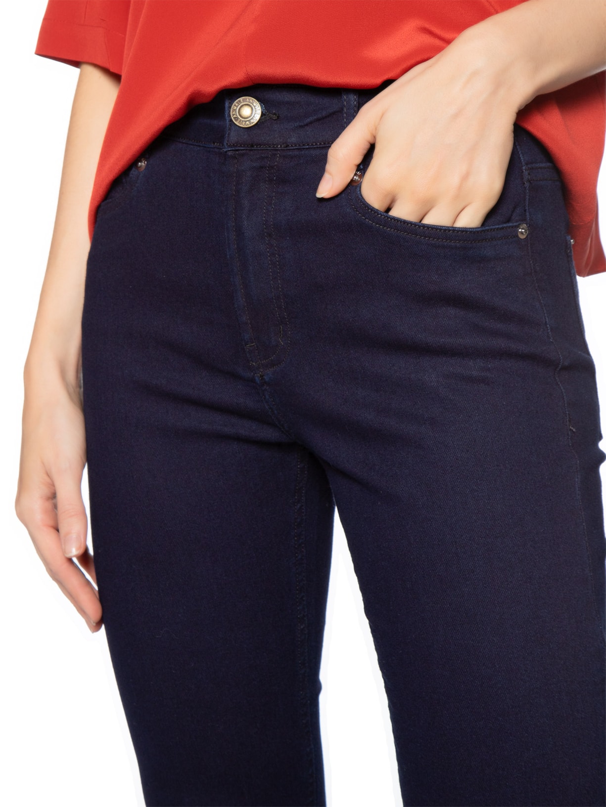 Calça Feminina Skinny Jeans Paris Amaciado Azul Animale