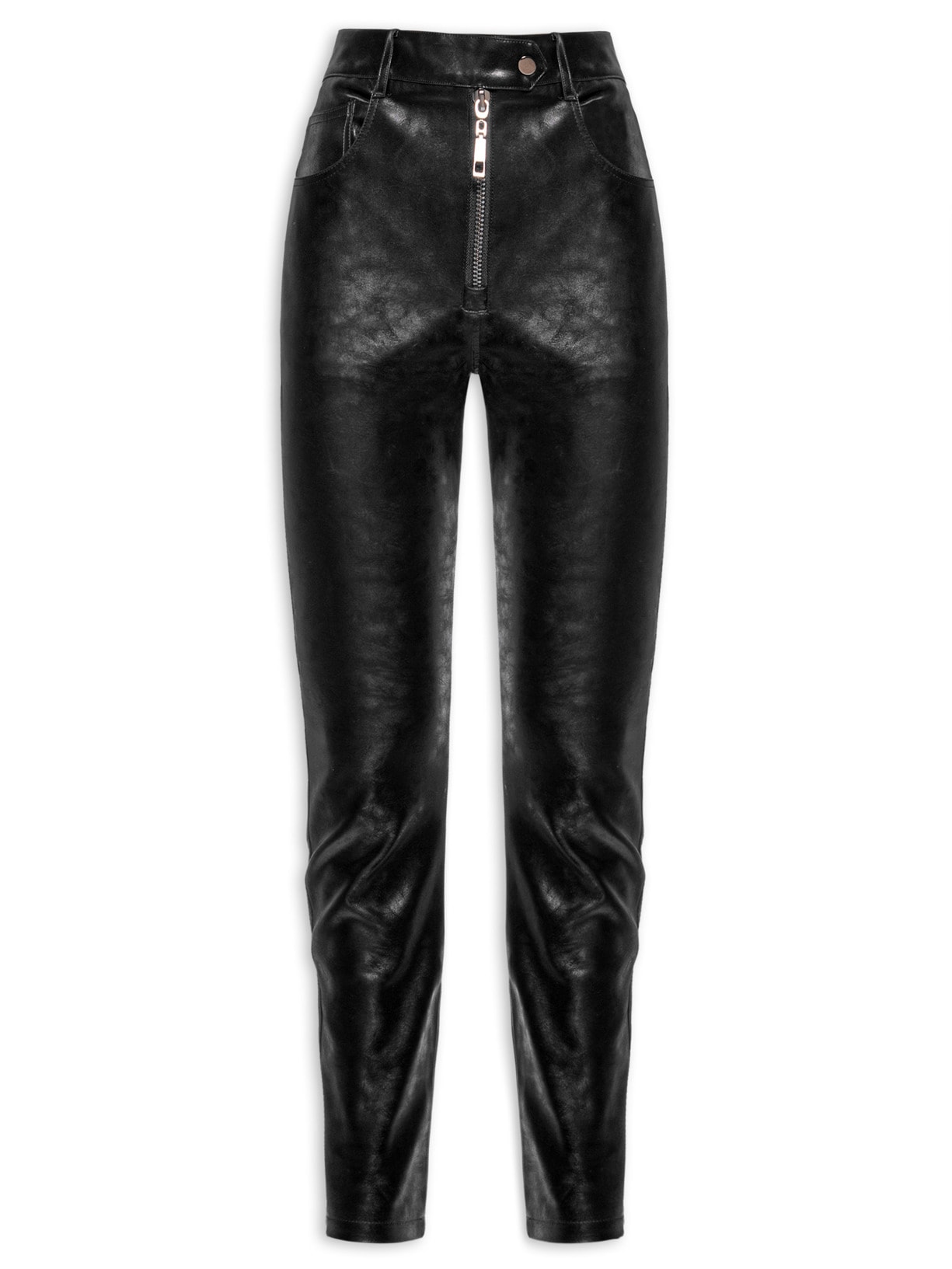 Calça Feminina Skinny Like Leather - Preto