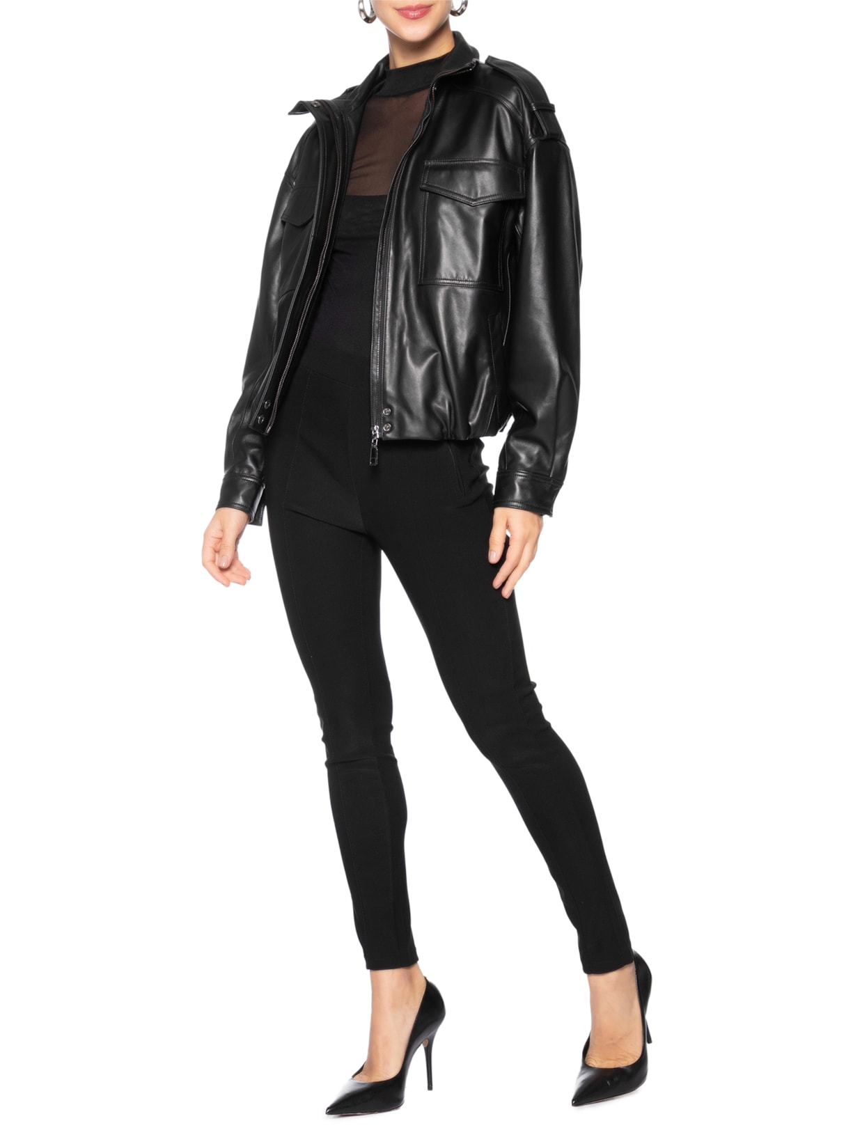 Calça Feminina Skinny Preto Market 33