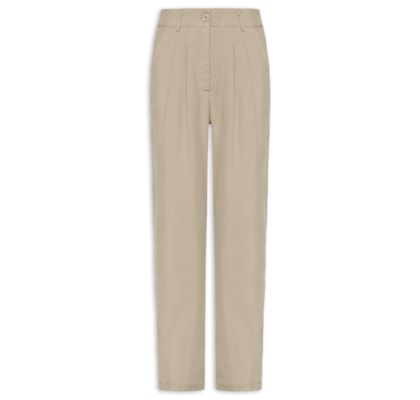 Calça Feminina Slim Alfaiataria - Bege