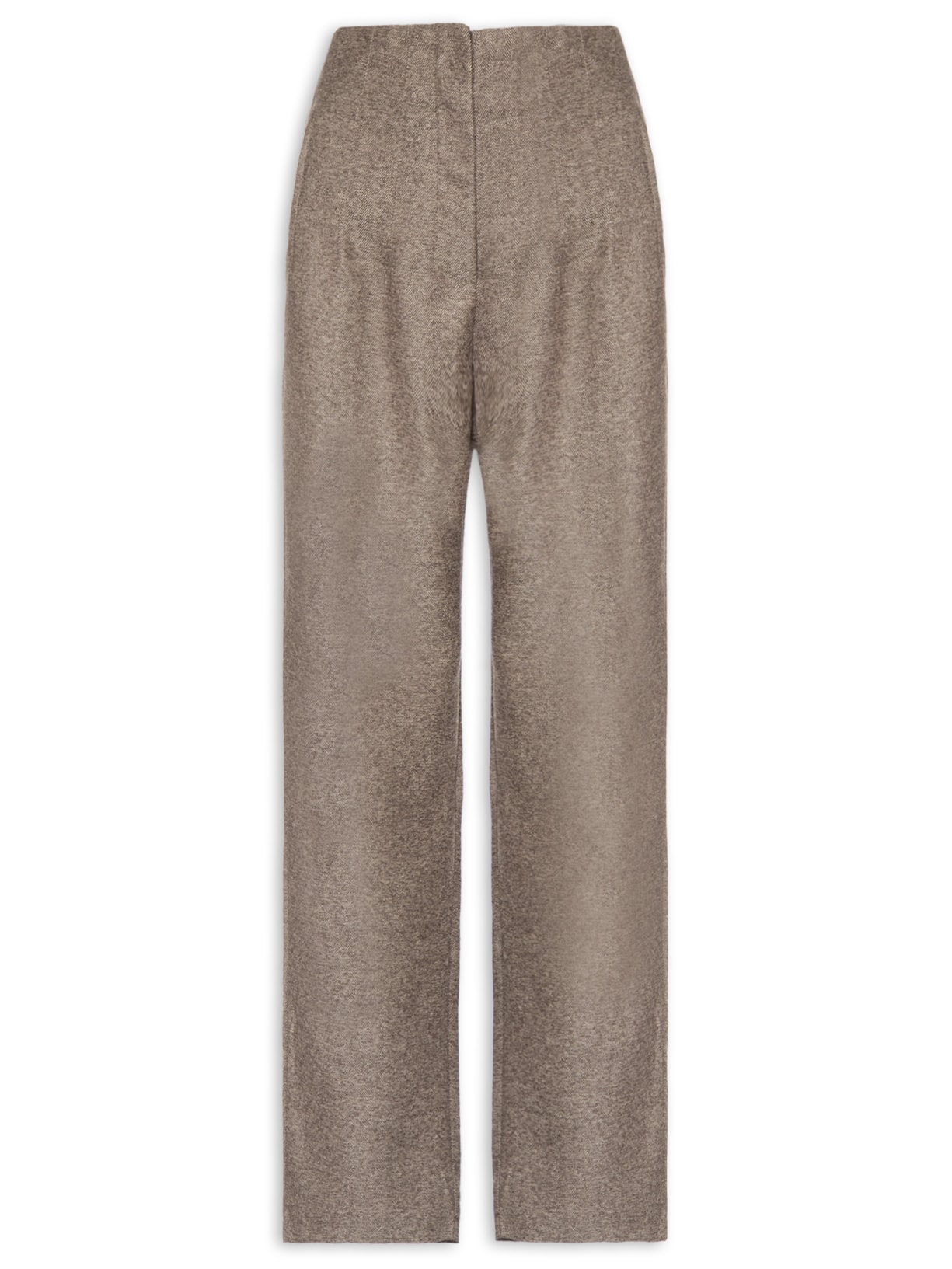 Calça Feminina Slim Alfaiataria Com Bolso Bege Basiq