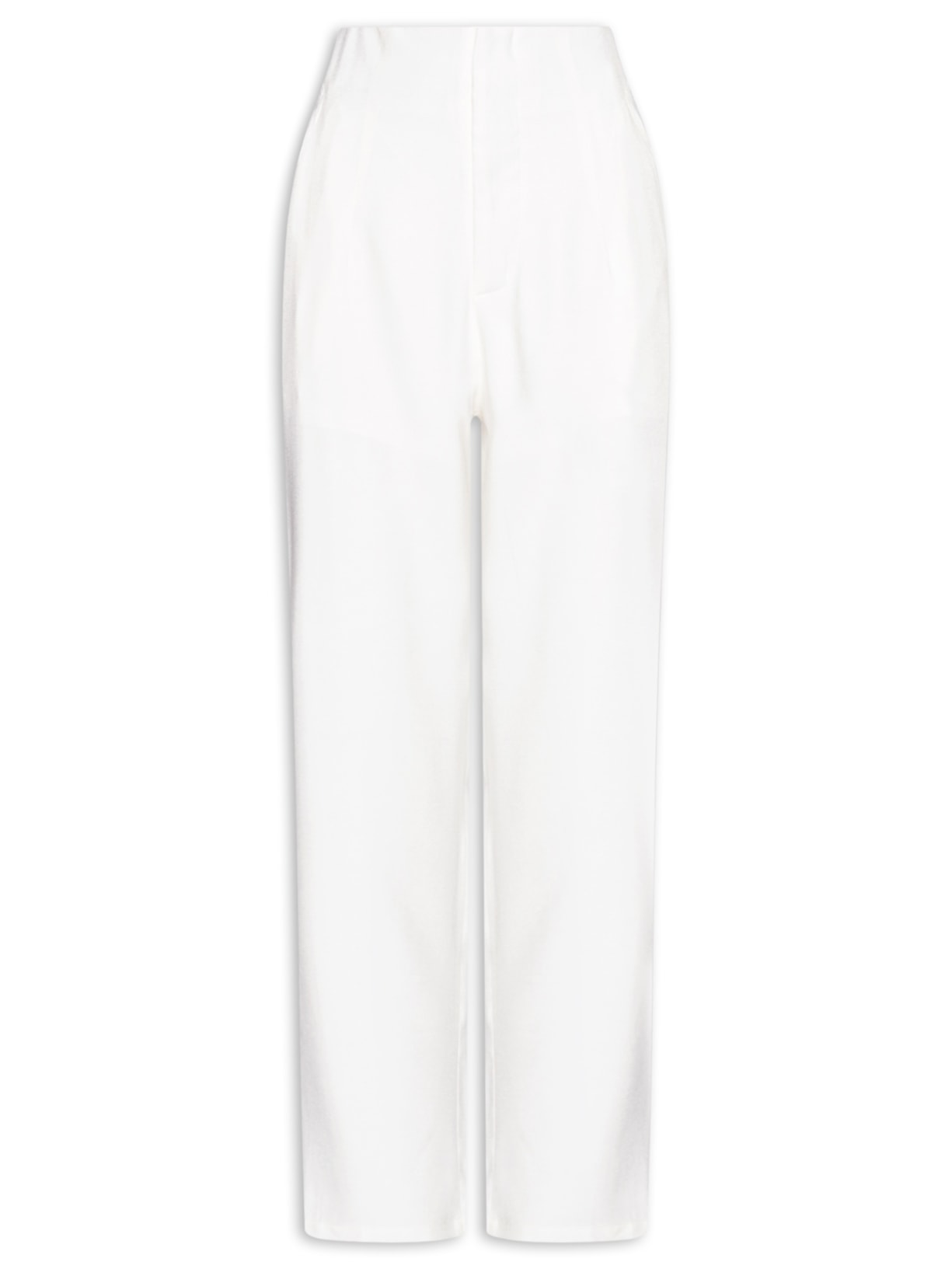 Calça Feminina Slim Com Bolso - Off White