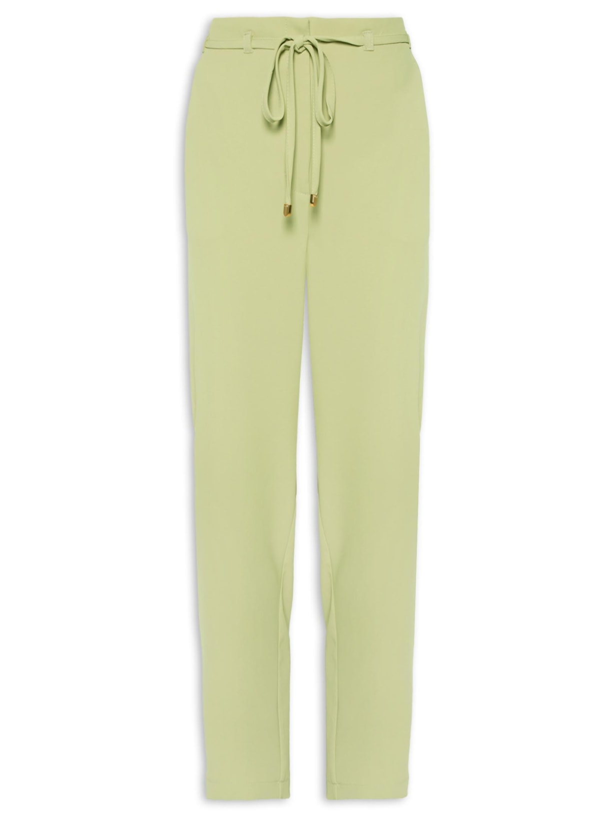 Calça Feminina Slim Detalhe Cós - Verde