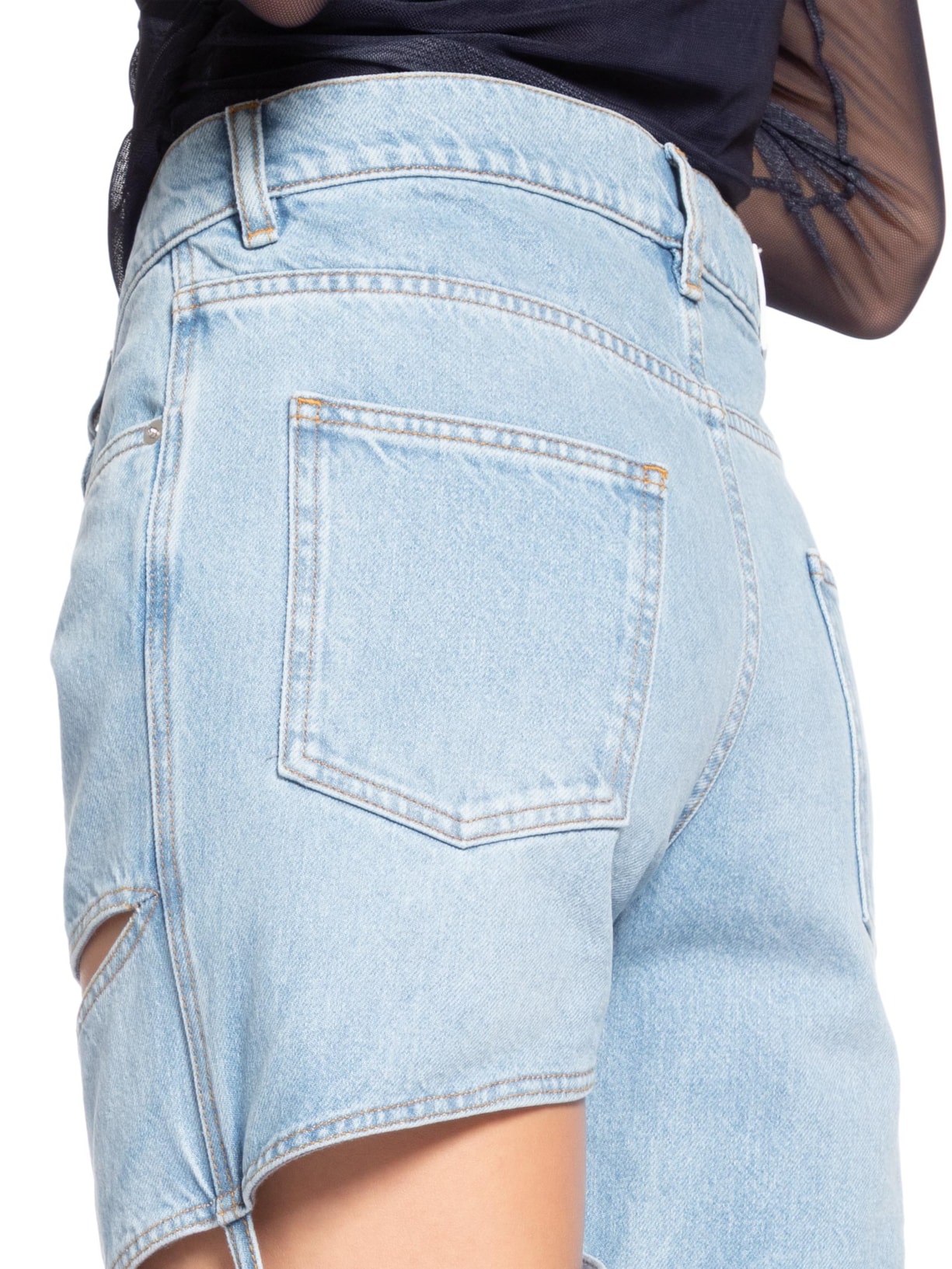 Calça Feminina Spiral Denim Azul Coperni