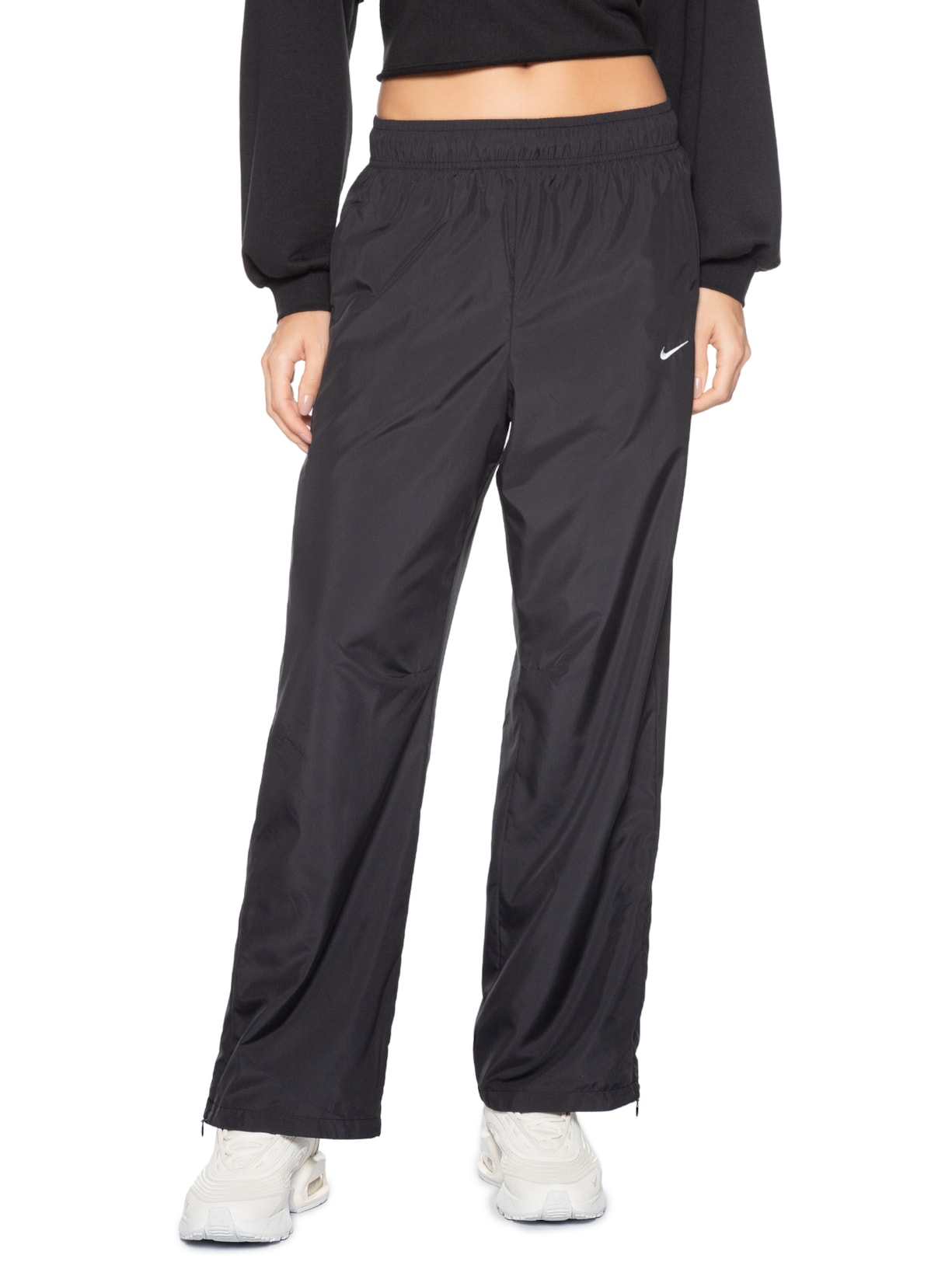 Calça Feminina Sportwear Classic Women's Open-Hem Preto Nike