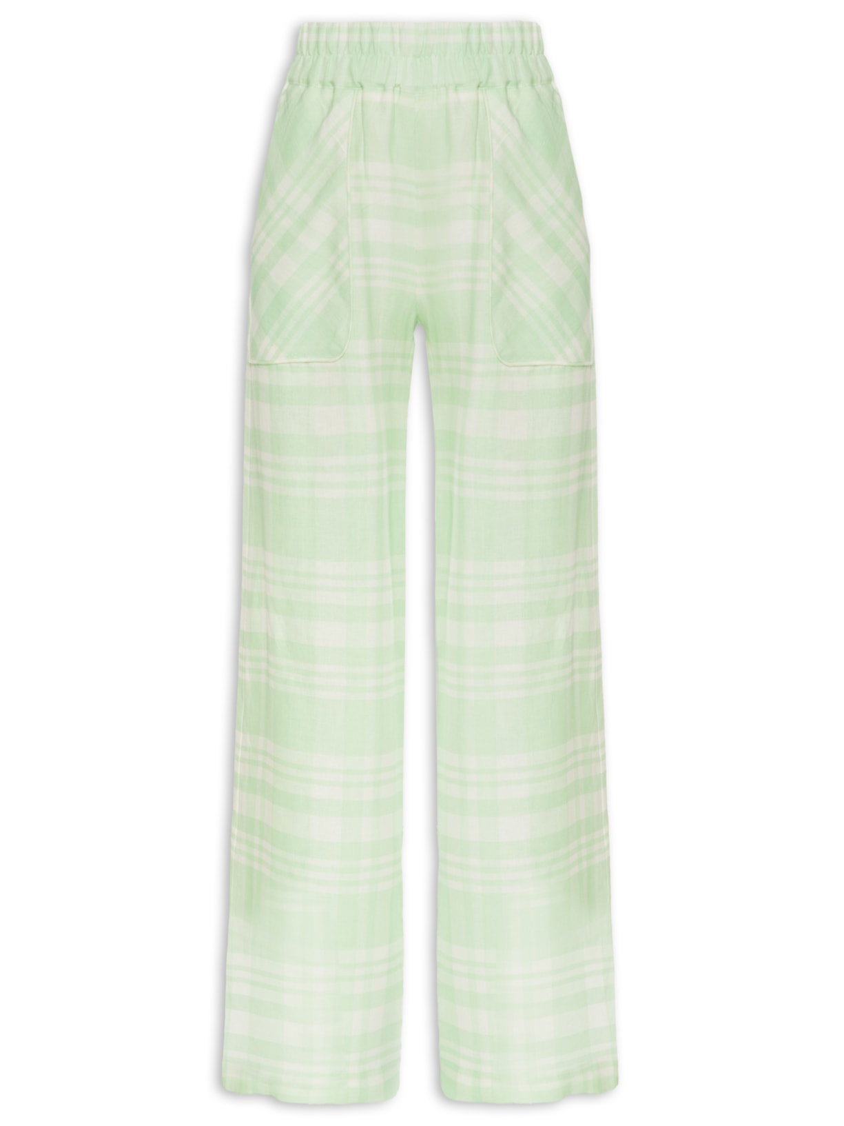 Calça Feminina Spot Flare Vichy V24 Verde Mixed