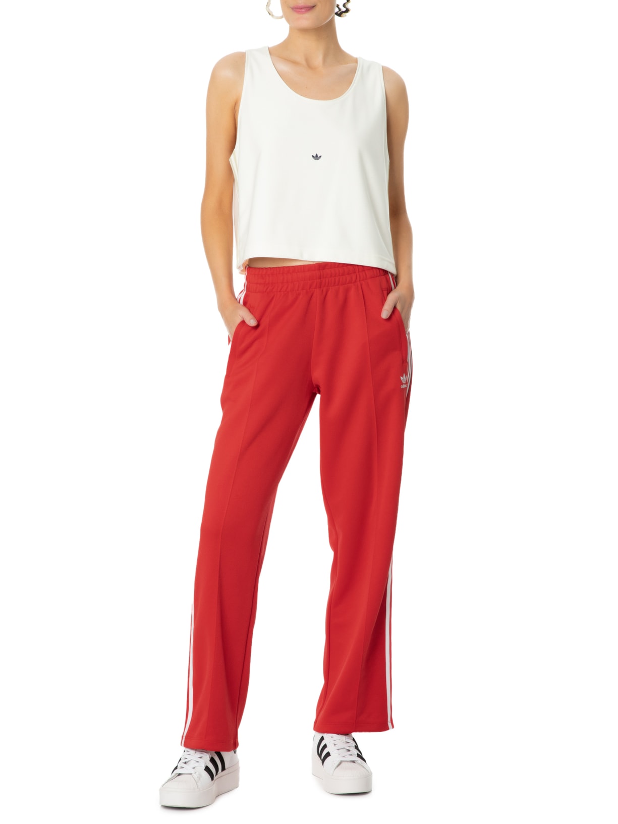 Calça Feminina Sst Os Vermelho Adidas Originals