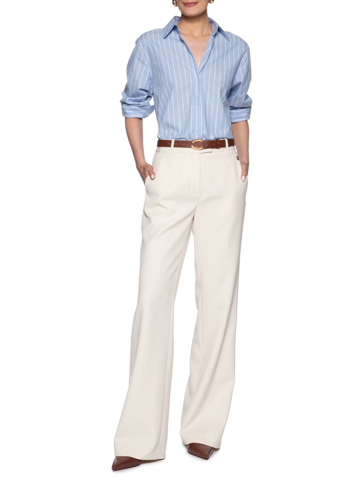 Calça Feminina Stella Reta Branco Le Lis
