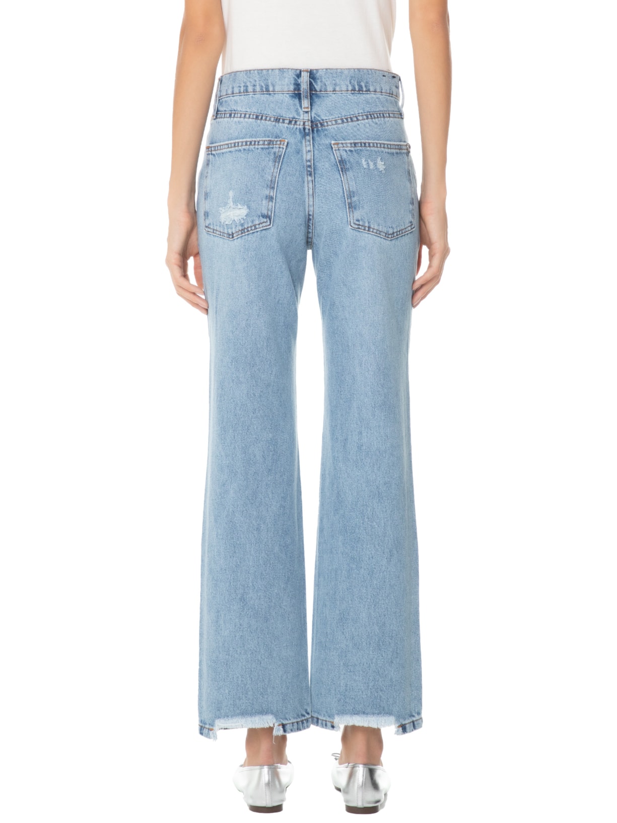 Calça Feminina Straight Garner Azul Le Lis