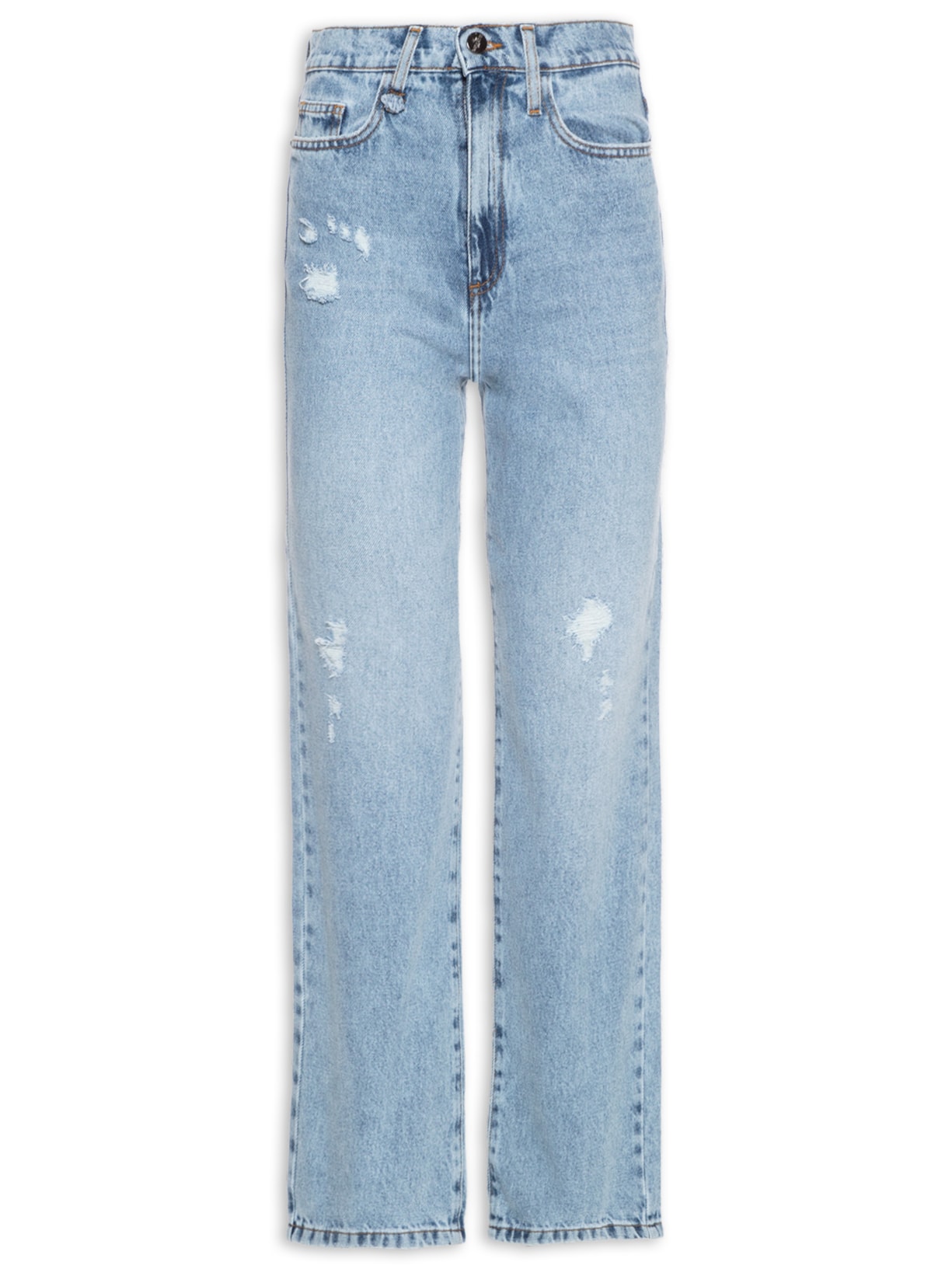 Calça Feminina Straight Garner Azul Le Lis