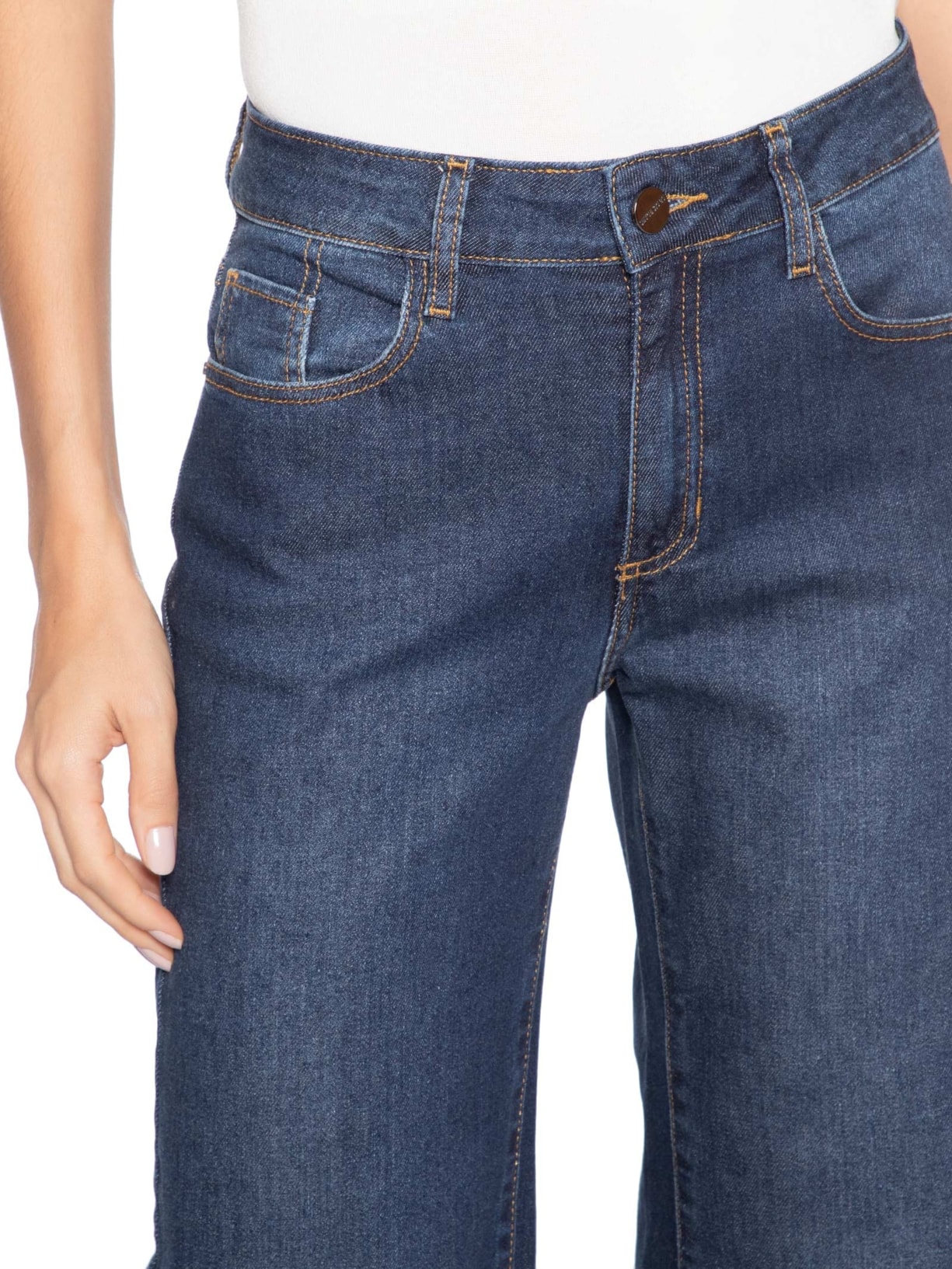 Calça Feminina Straight Jezabel Azul Le Lis