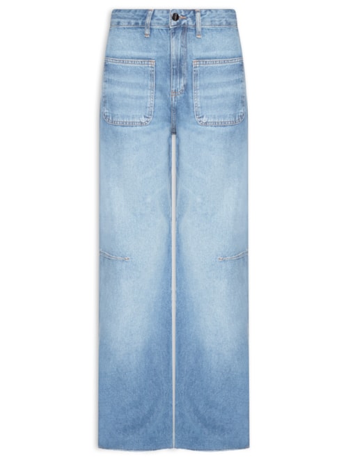 Calça Feminina Straight Lucila - Azul