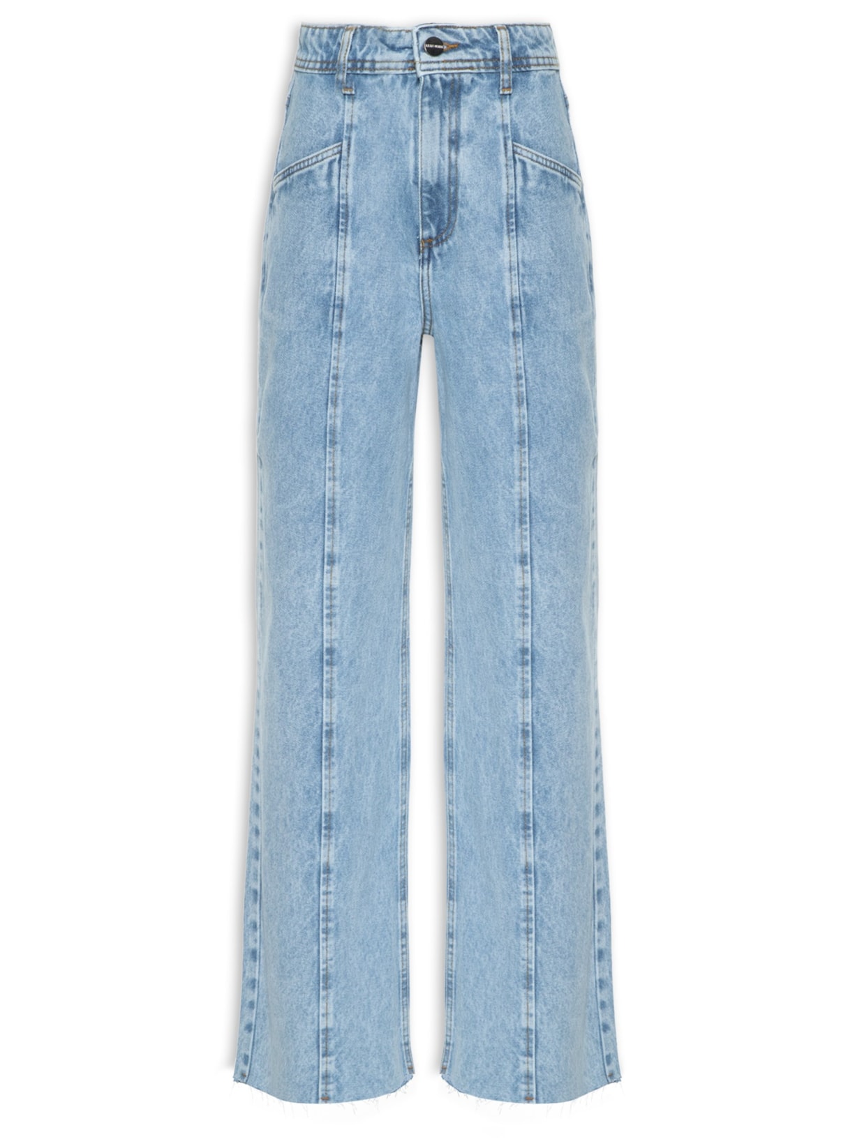 Calça Feminina Straight Paulina - Azul