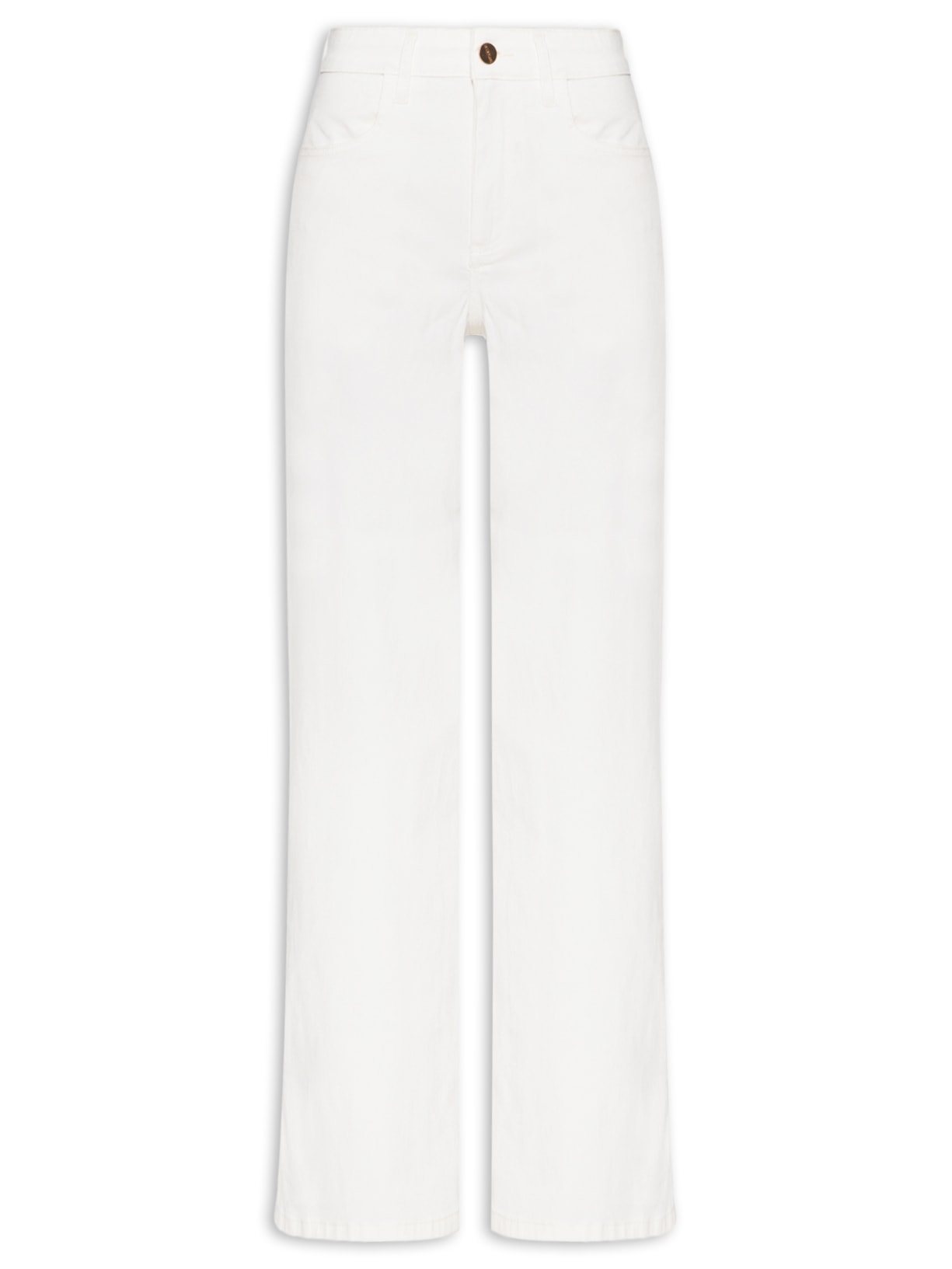 Calça Feminina Straight Penelope Sarja - Branco
