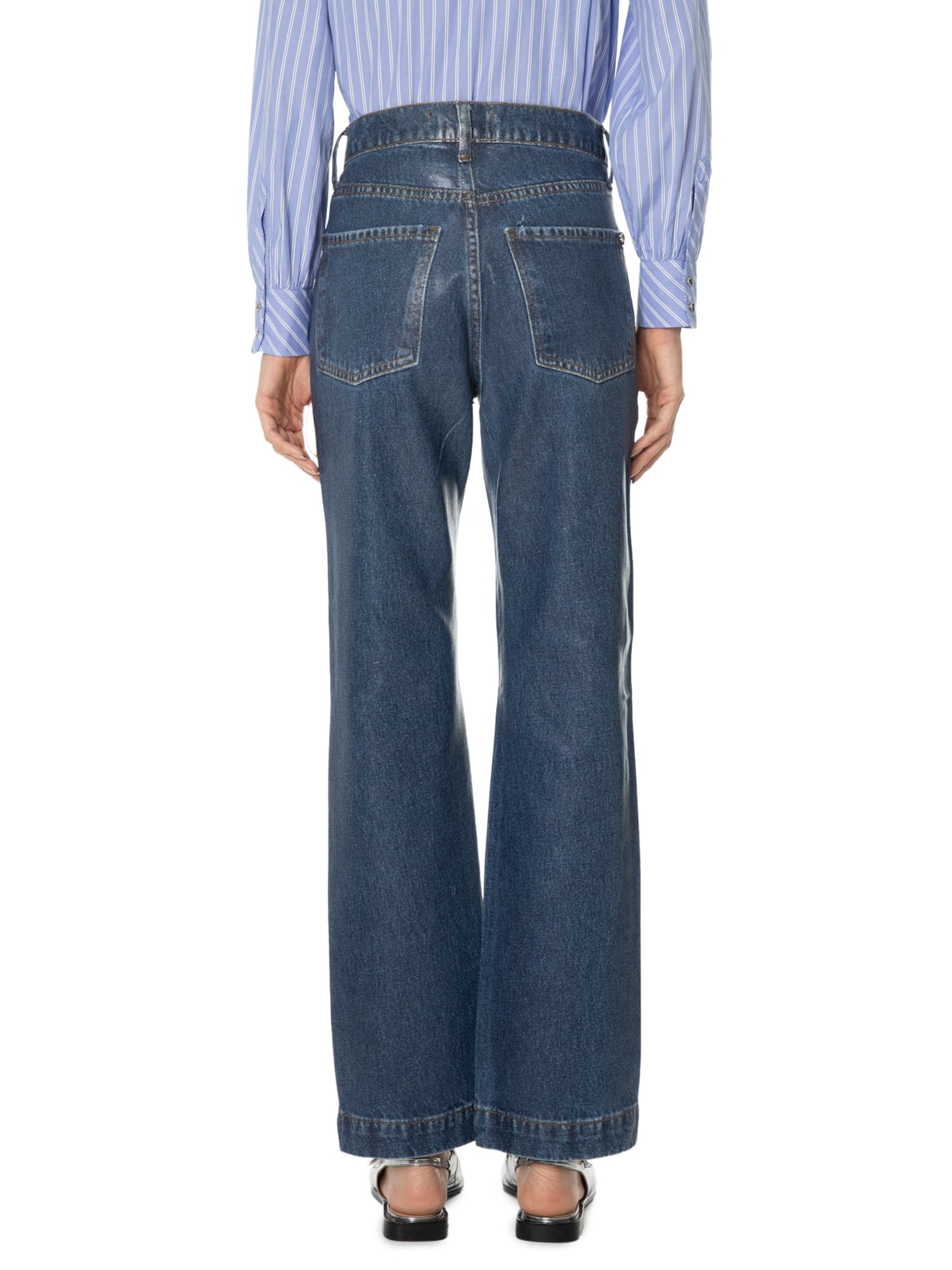 Calça Feminina Straight Yoyo Azul Le Lis