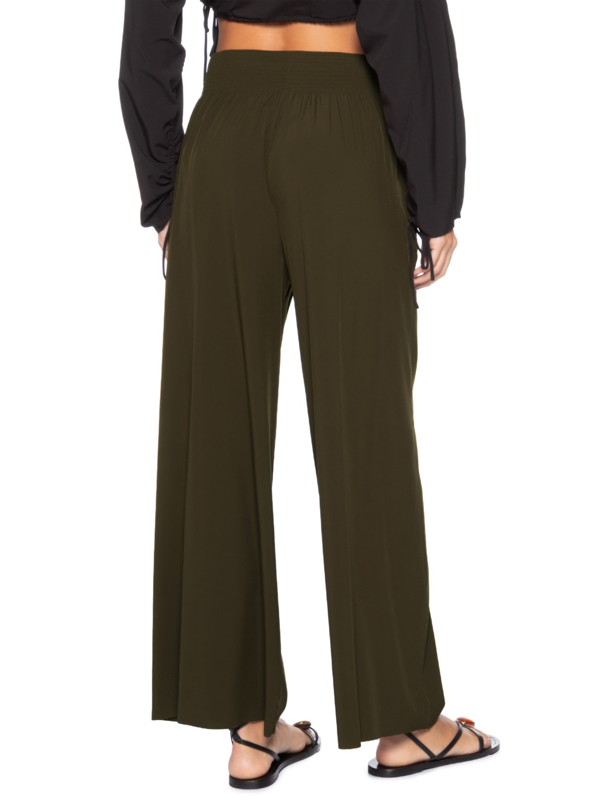 Calça Feminina Superlight Reta Marrom Osklen