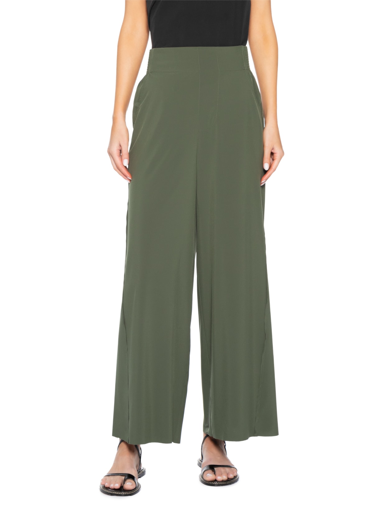 Calça Feminina Superlight Reta Verde Osklen
