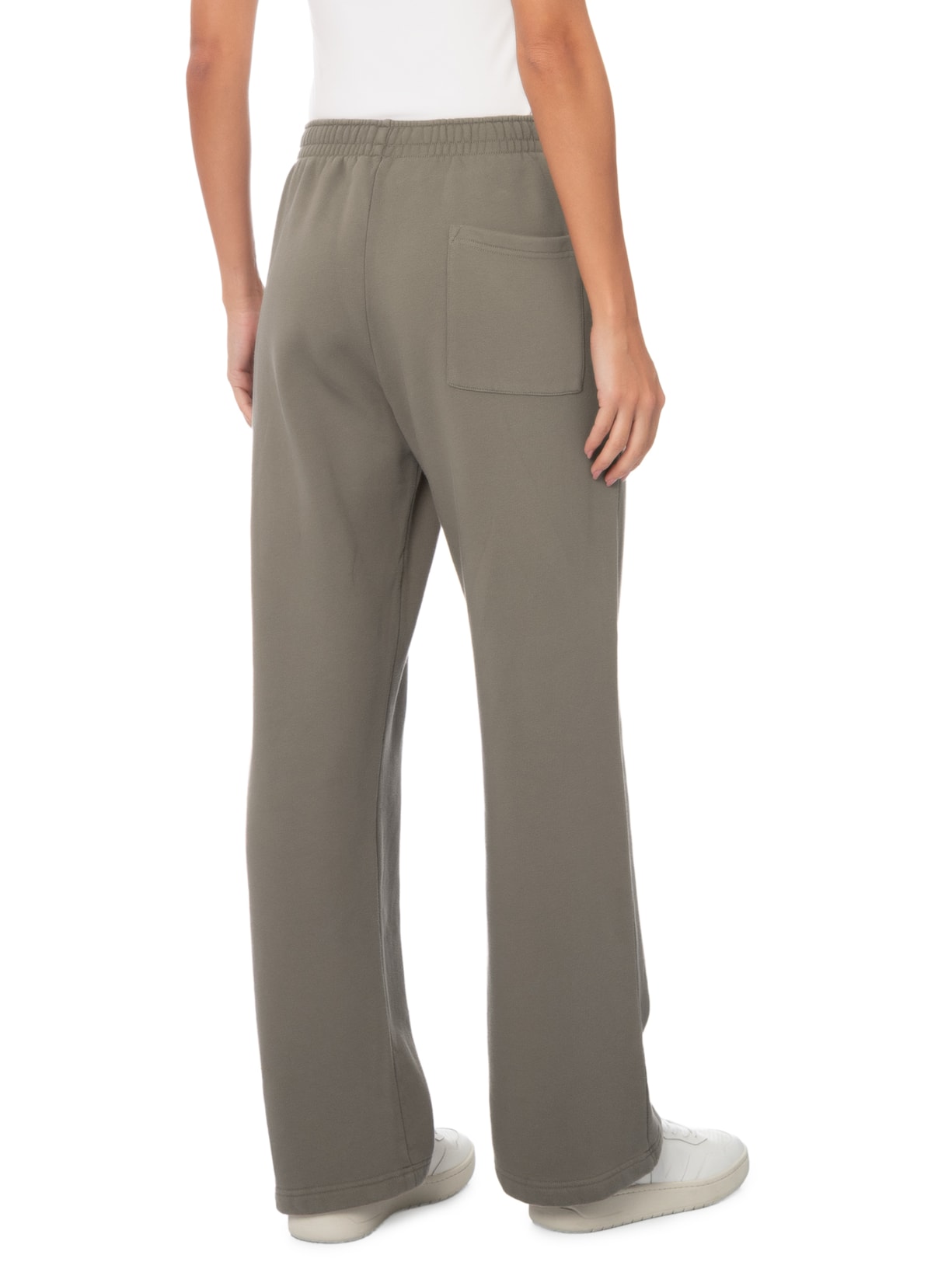 Calça Feminina Sweatpant NY Crest Embroidered Wide Marrom Sporty & Rich