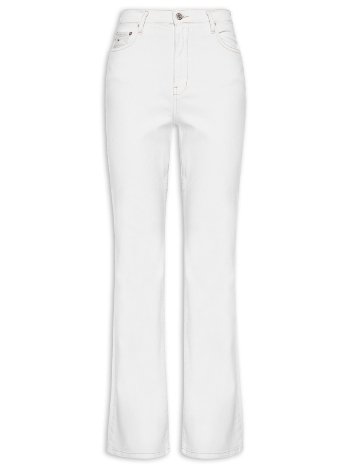 Calça Feminina Sylvia High Flr - Branco