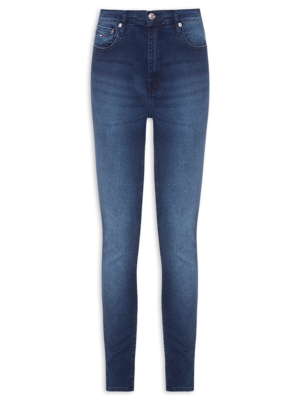 Calça Feminina Sylvia High Skinny - Azul